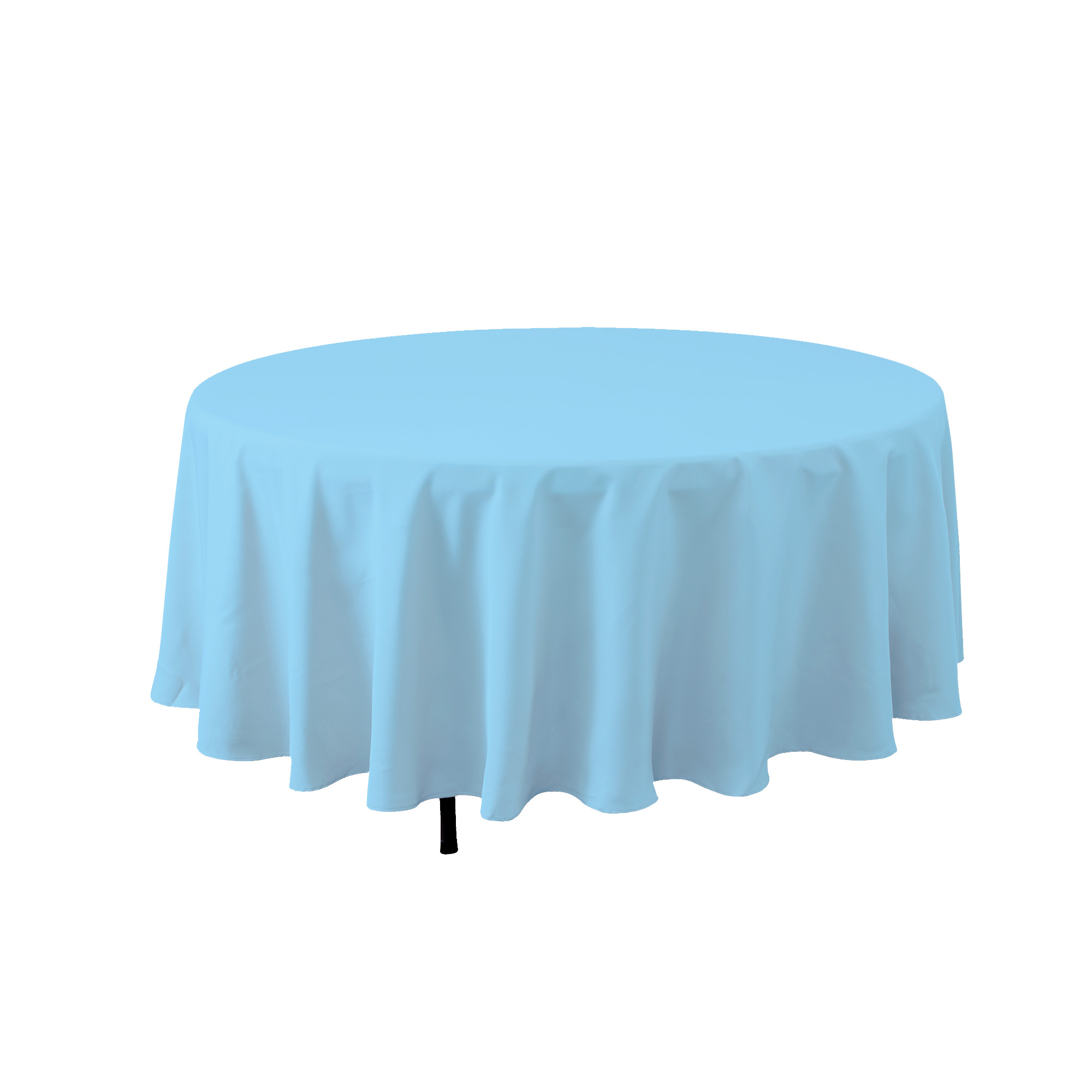 Round Polyester Table Cover 108" - Blue