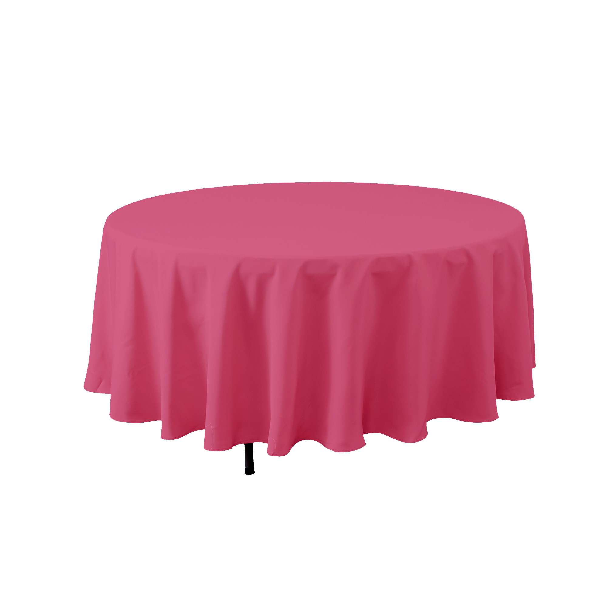 Round Polyester Table Cover 108" - Magenta