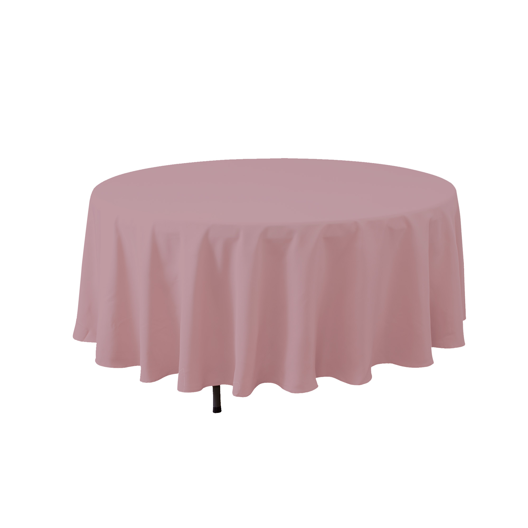 Round Polyester Table Cover 108" - Mauve