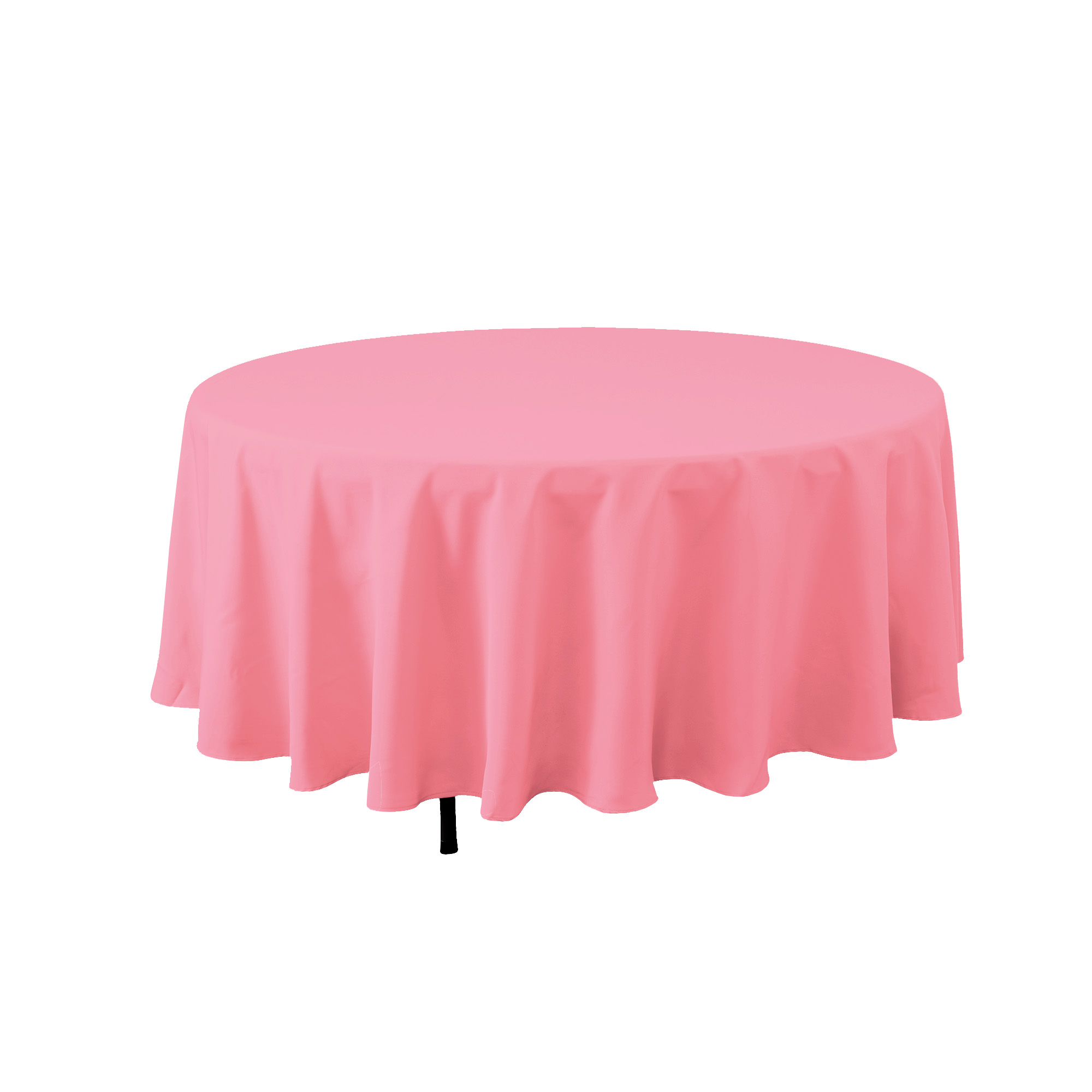 Round Polyester Table Cover 108" - Pink