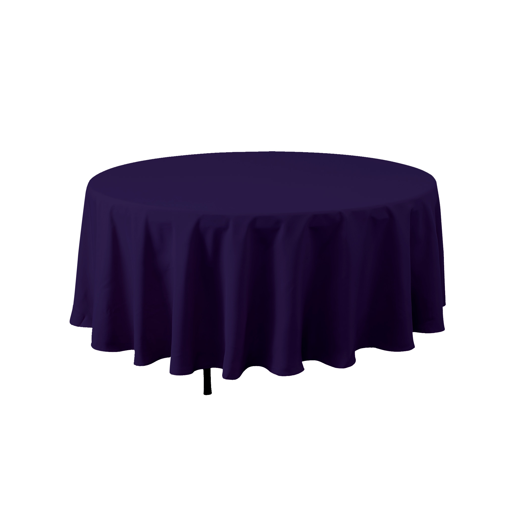 Round Polyester Table Cover 108" - Purple