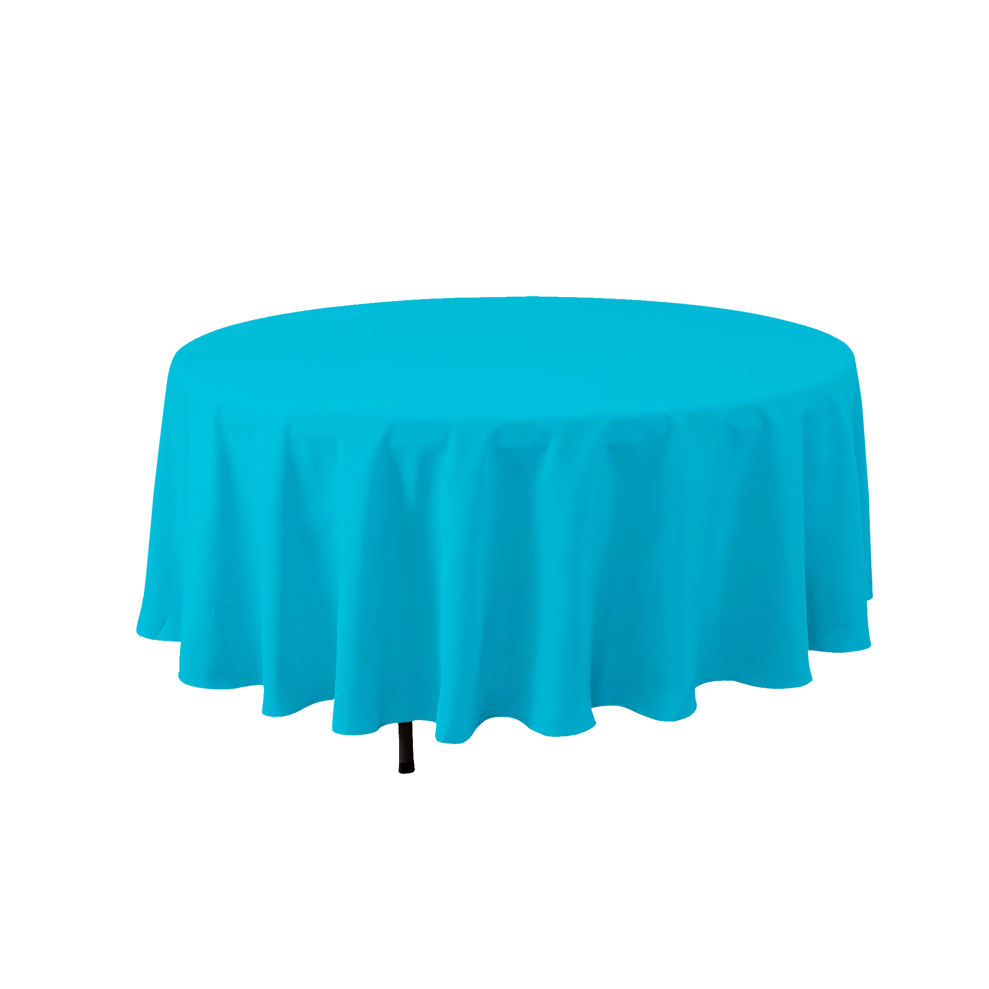 Round Polyester Table Cover 108" - Modern Blue