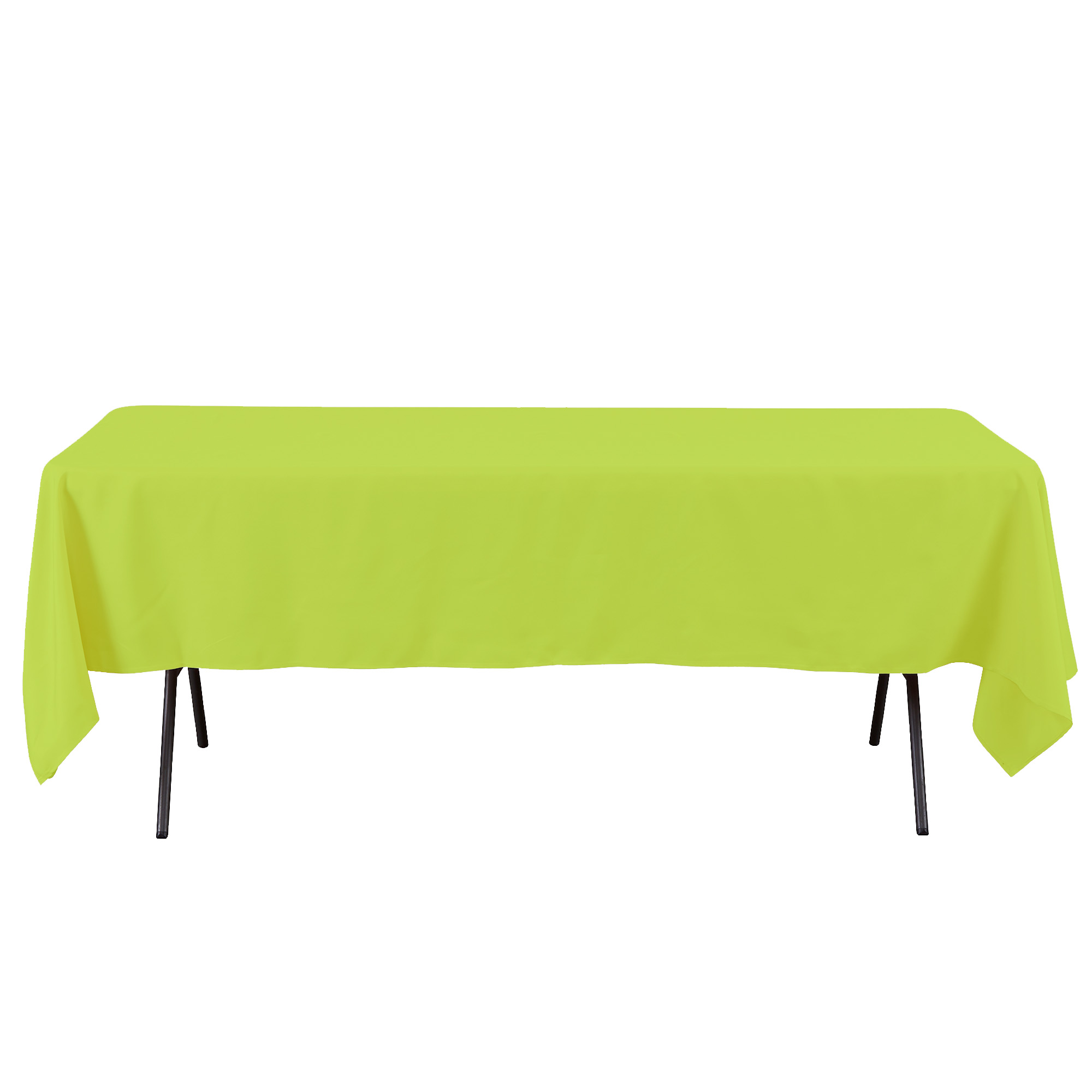 Rectangle Polyester Table Cover 60" x 102" - Lime Green