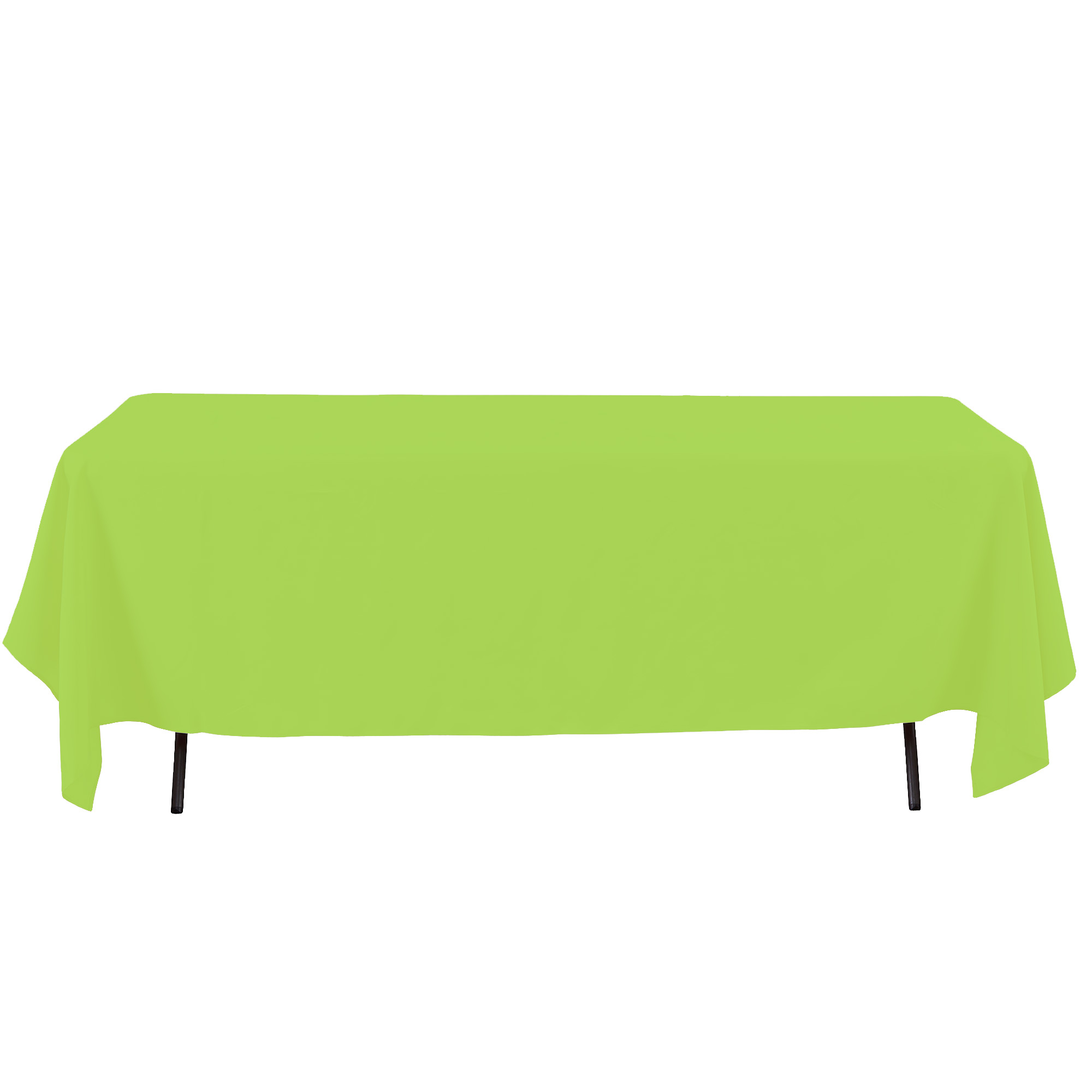 Rectangle Polyester Table Cover 60" x 126" - Lime Green