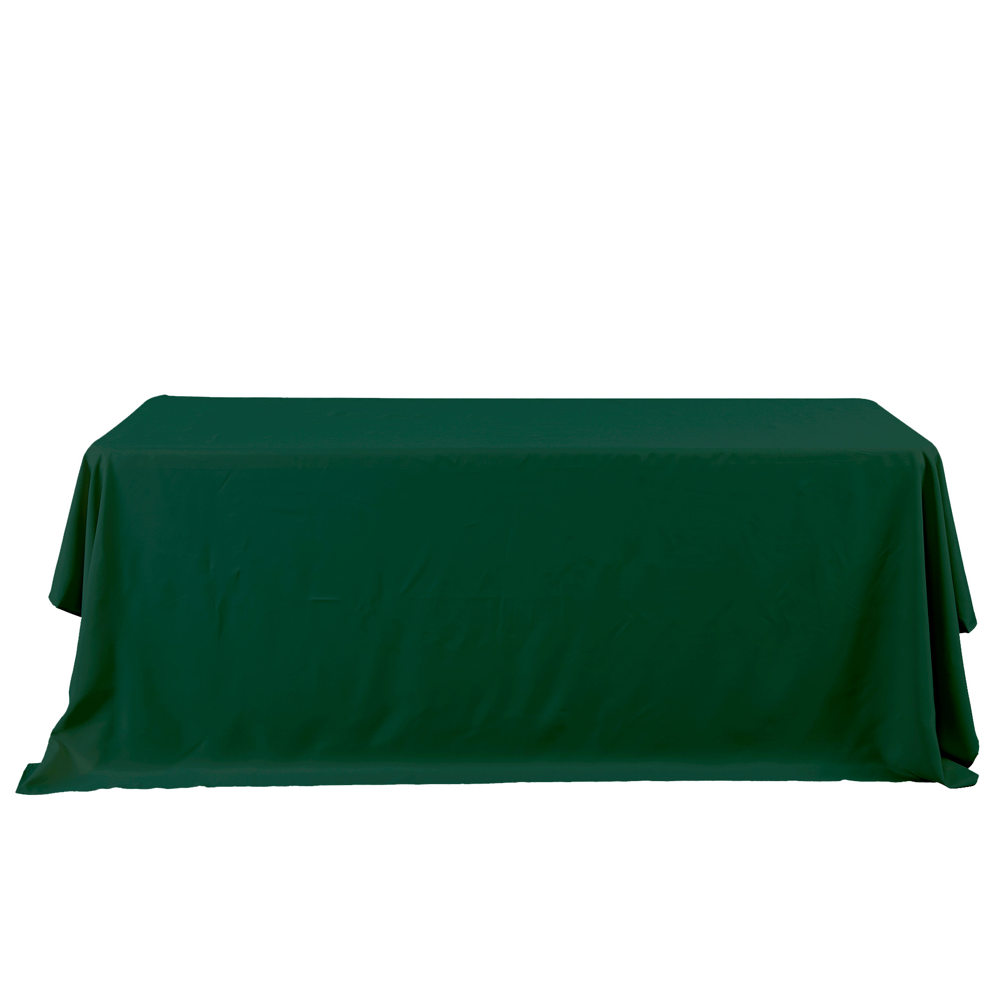 Rectangle Polyester Table Cover 90" x 132" - Forest Green