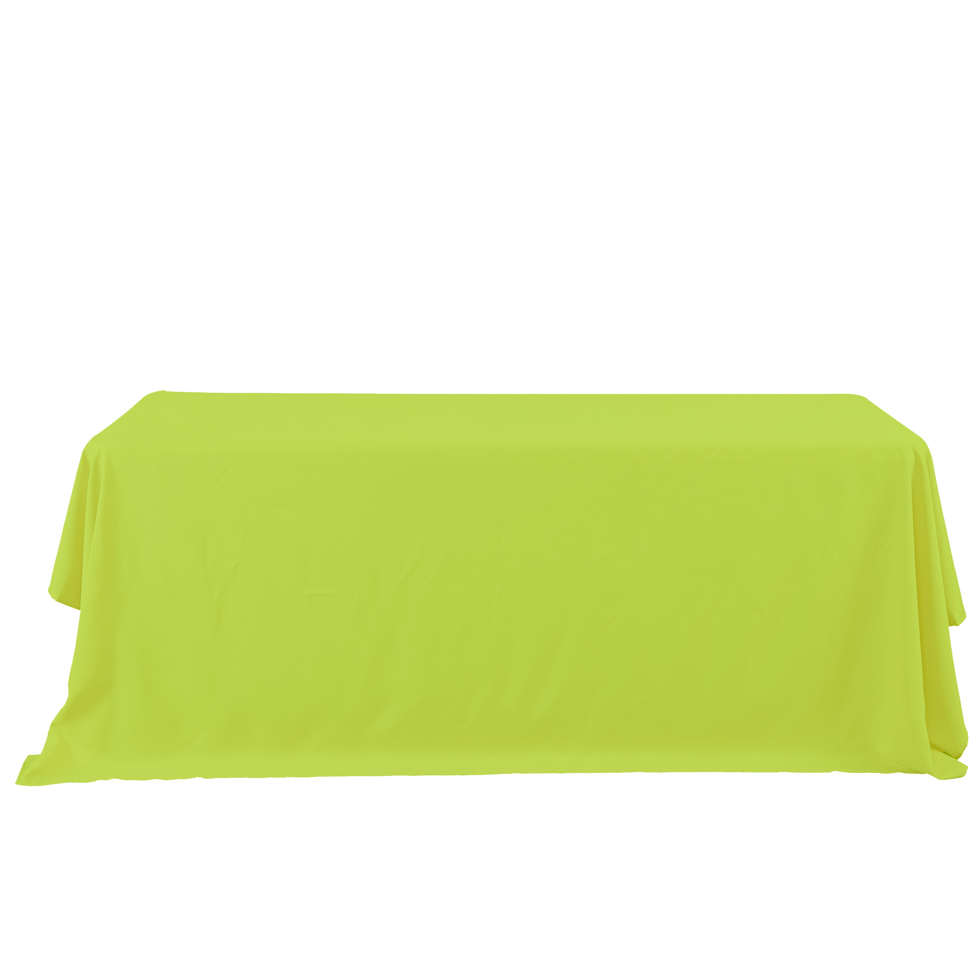 Rectangle Polyester Table Cover 90" x 132" - Lime Green