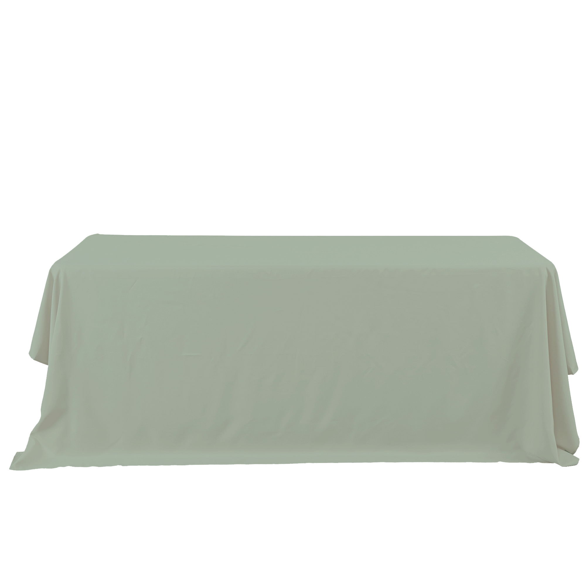 Rectangle Polyester Table Cover 90" x 132" - Sage