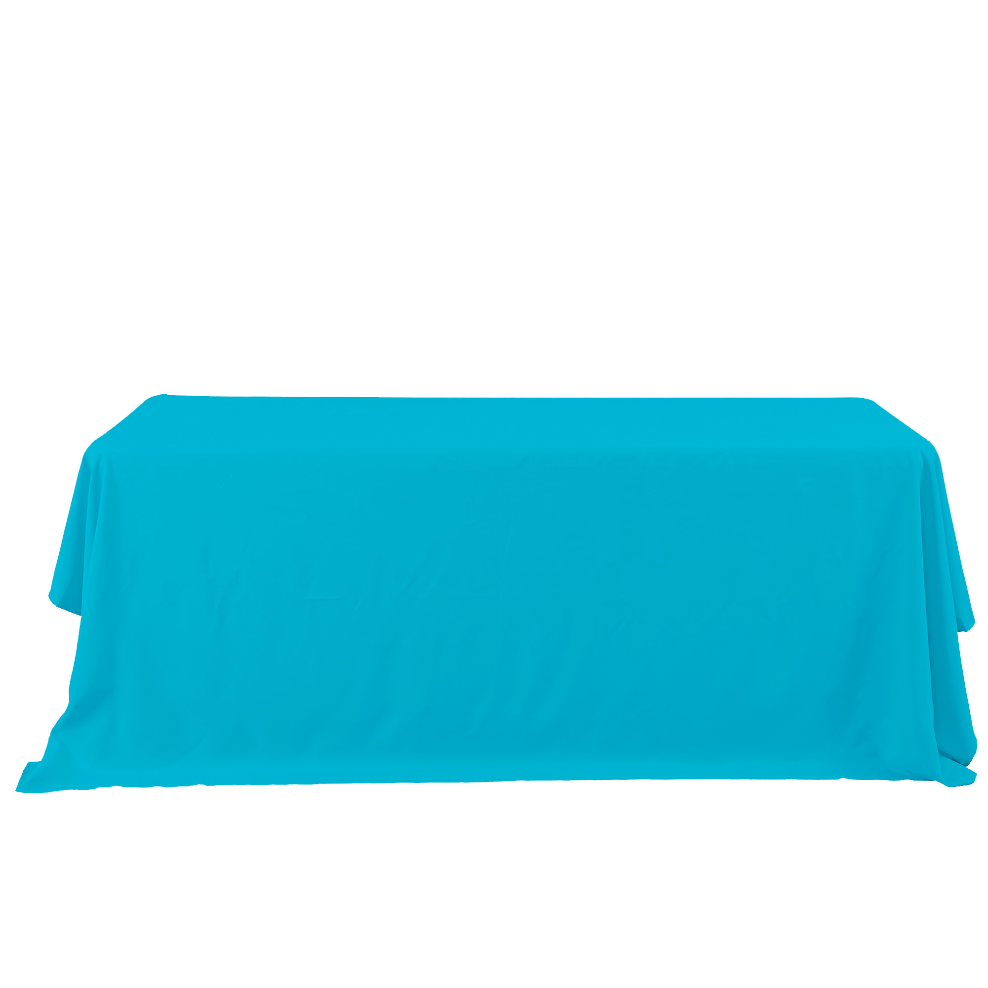 Rectangle Polyester Table Cover 90" x 132" - Modern Blue