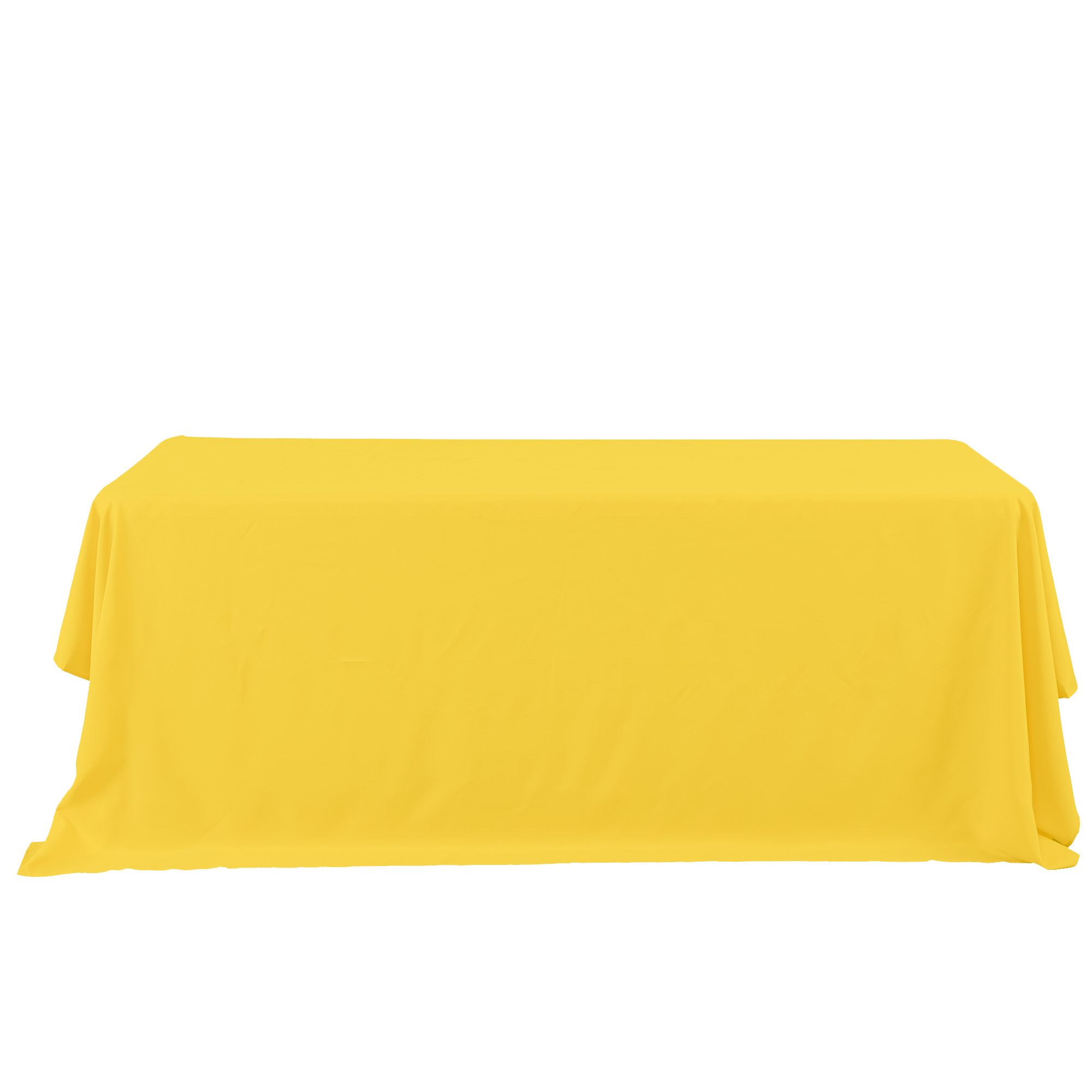 Rectangle Polyester Table Cover 90" x 132" - Yellow