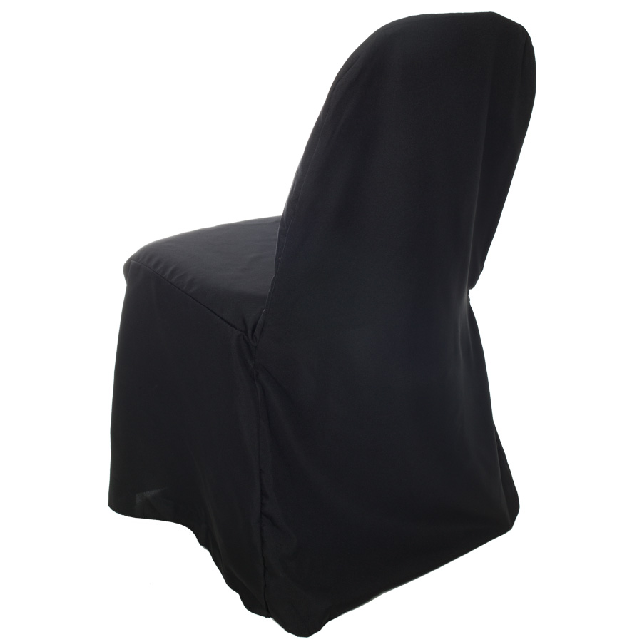 Polyester Folding Chair Cover - Black
