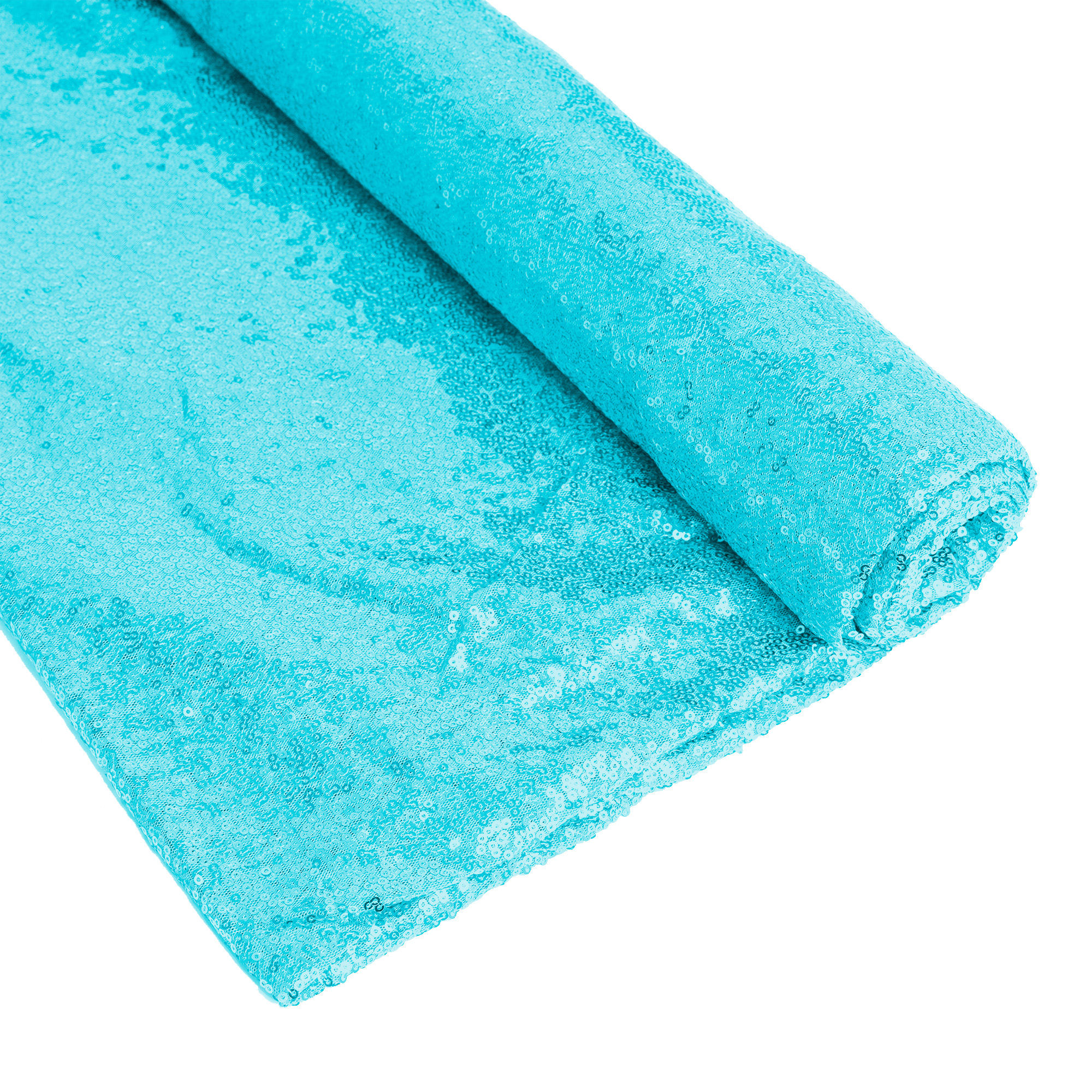 Sequin Fabric 54" x 4yd - Turquoise