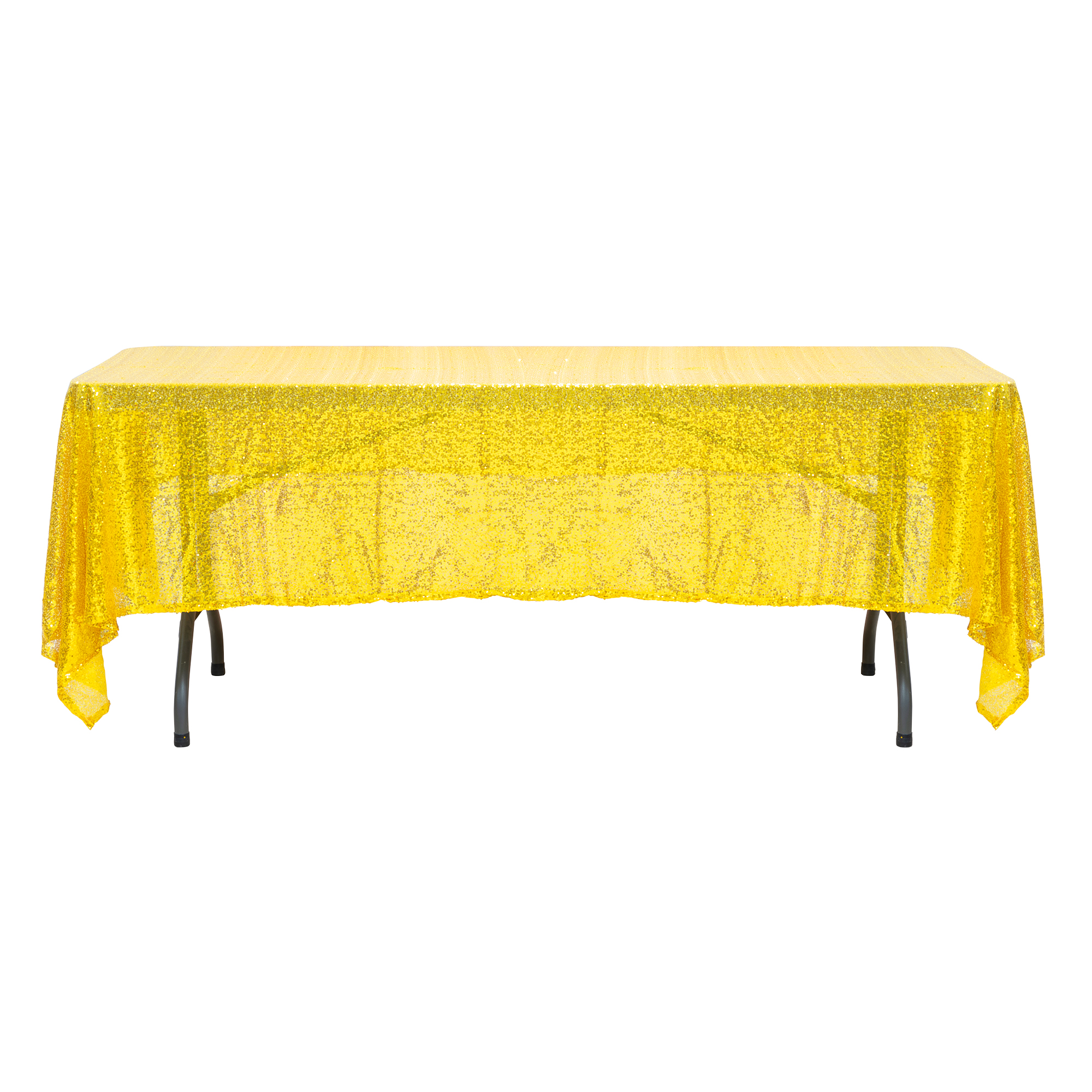 Rectangle Sequin Table Cover 60" x 102" - Gold