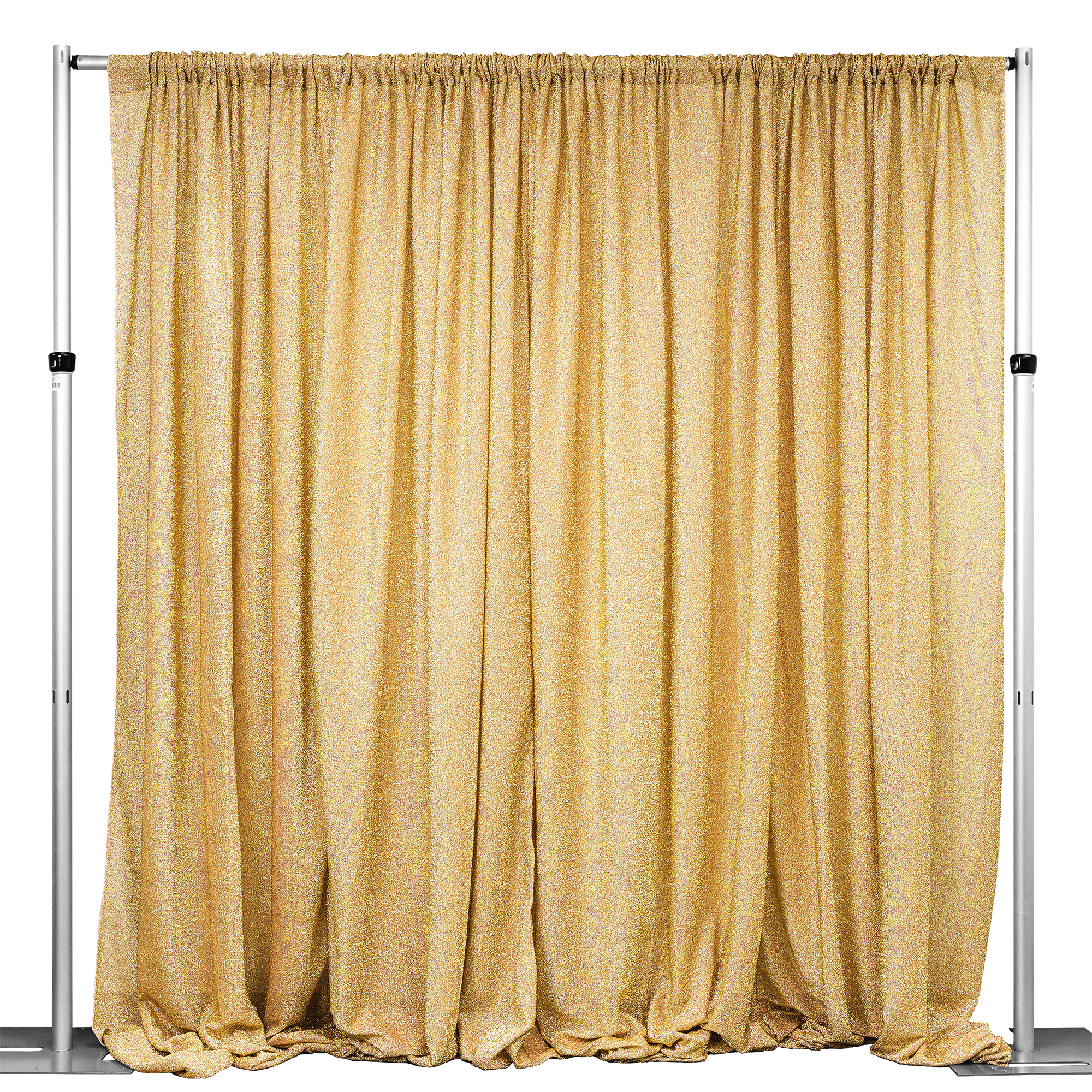 Metallic Spandex Backdrop - Gold