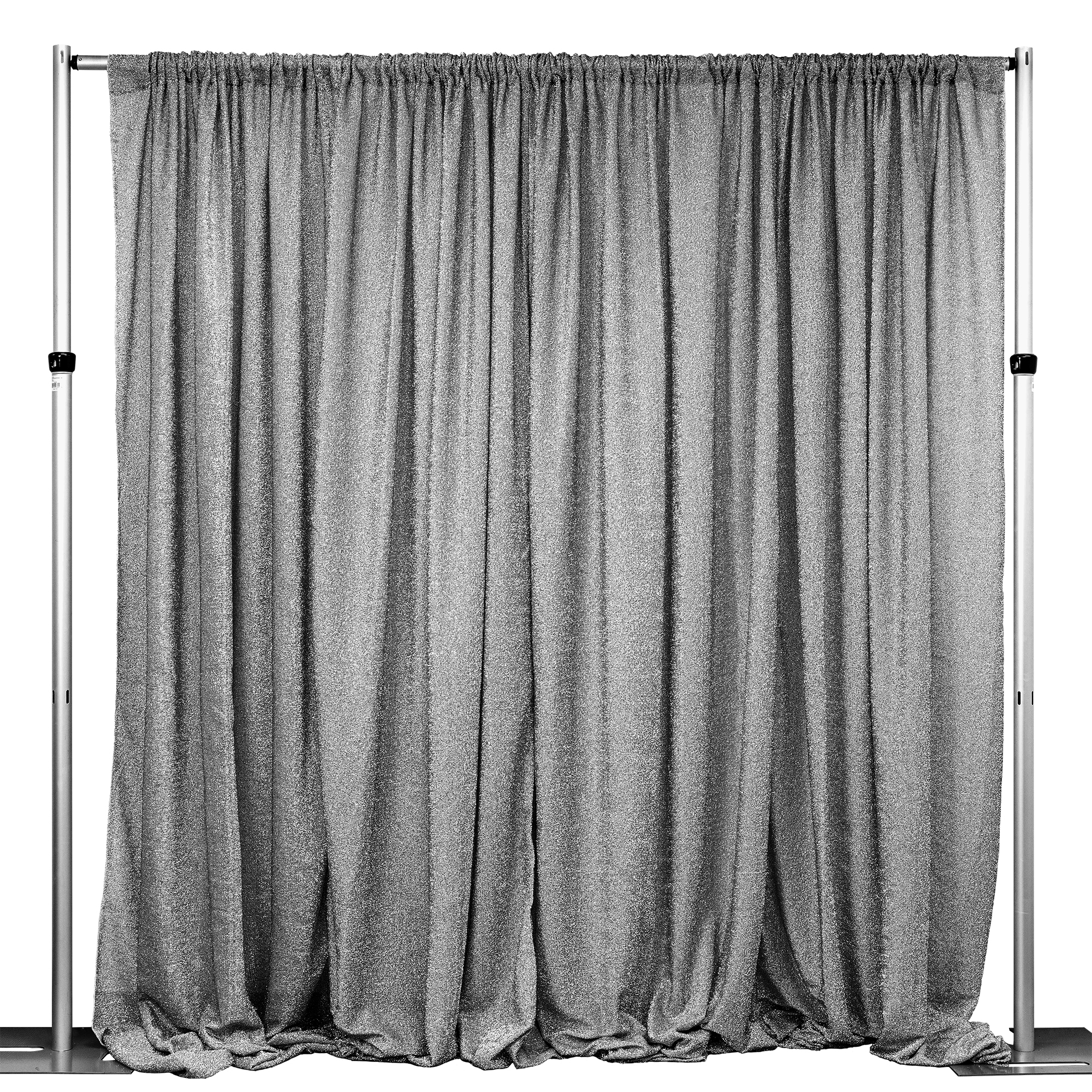 Metallic Spandex Backdrop - Silver