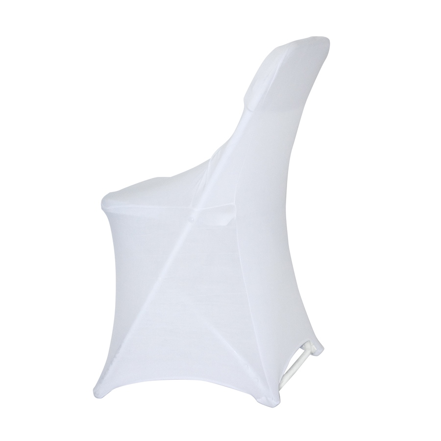 Spandex Folding Chair Cover - White