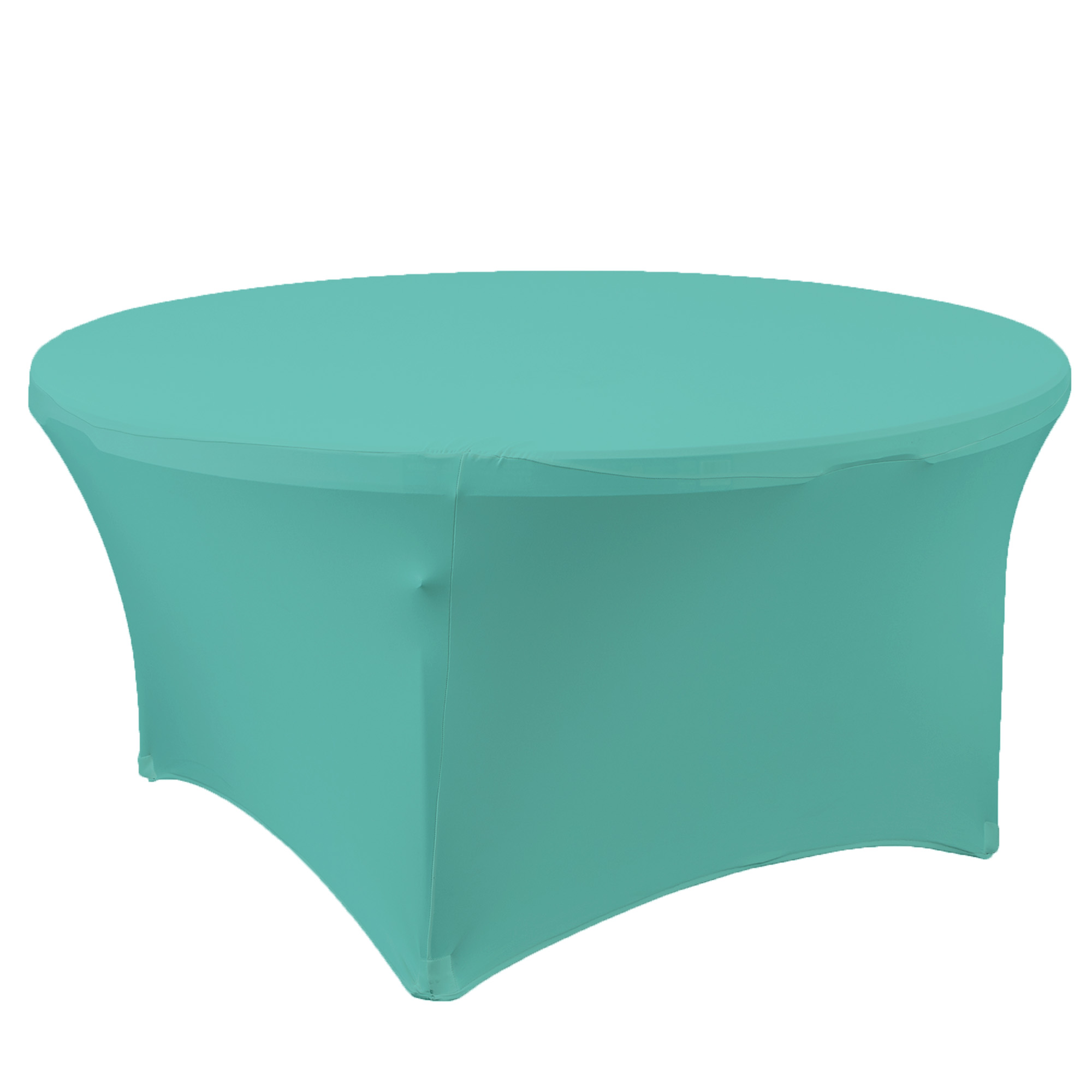 Spandex Round Table Cover 60" - Aqua