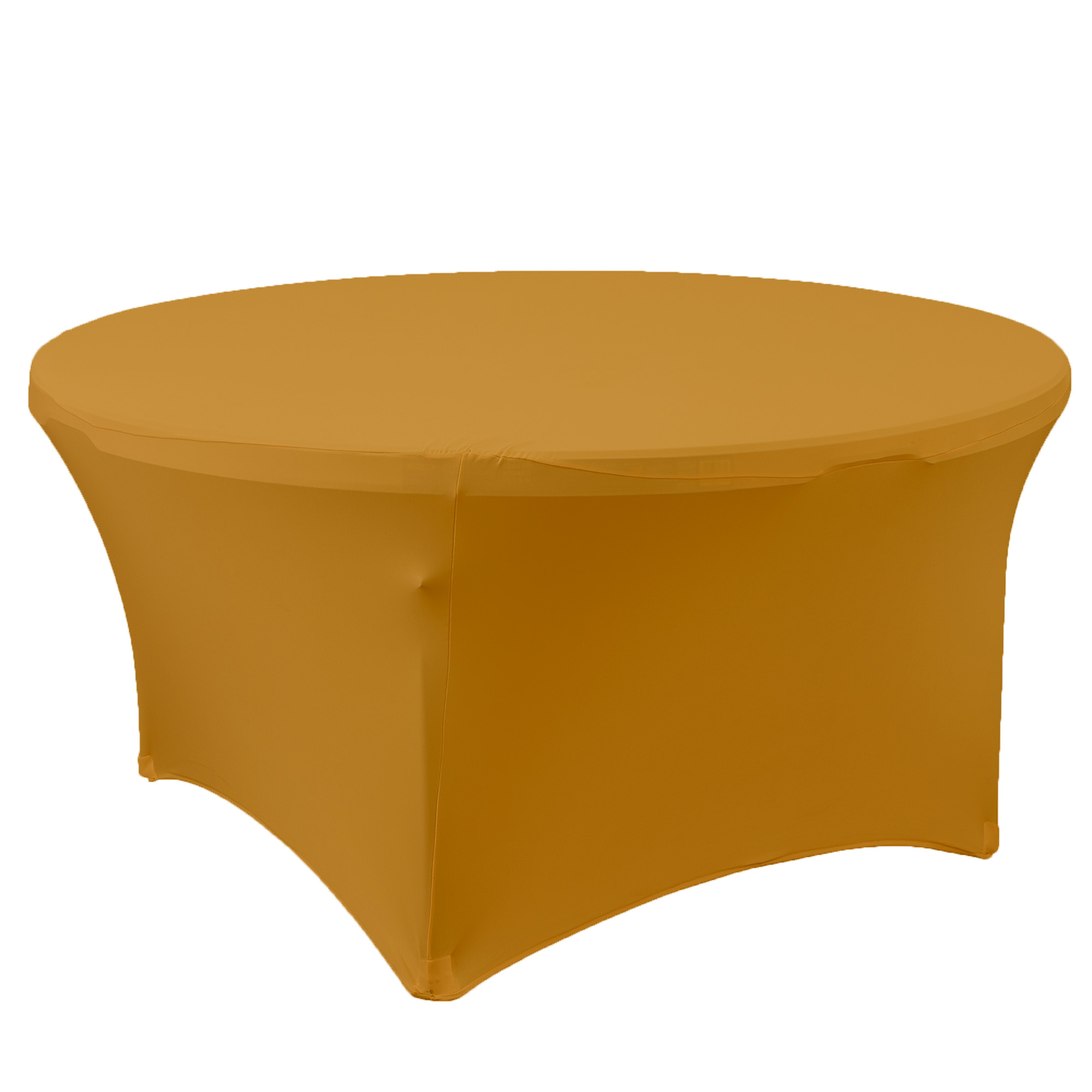 Spandex Round Table Cover 60" - Gold