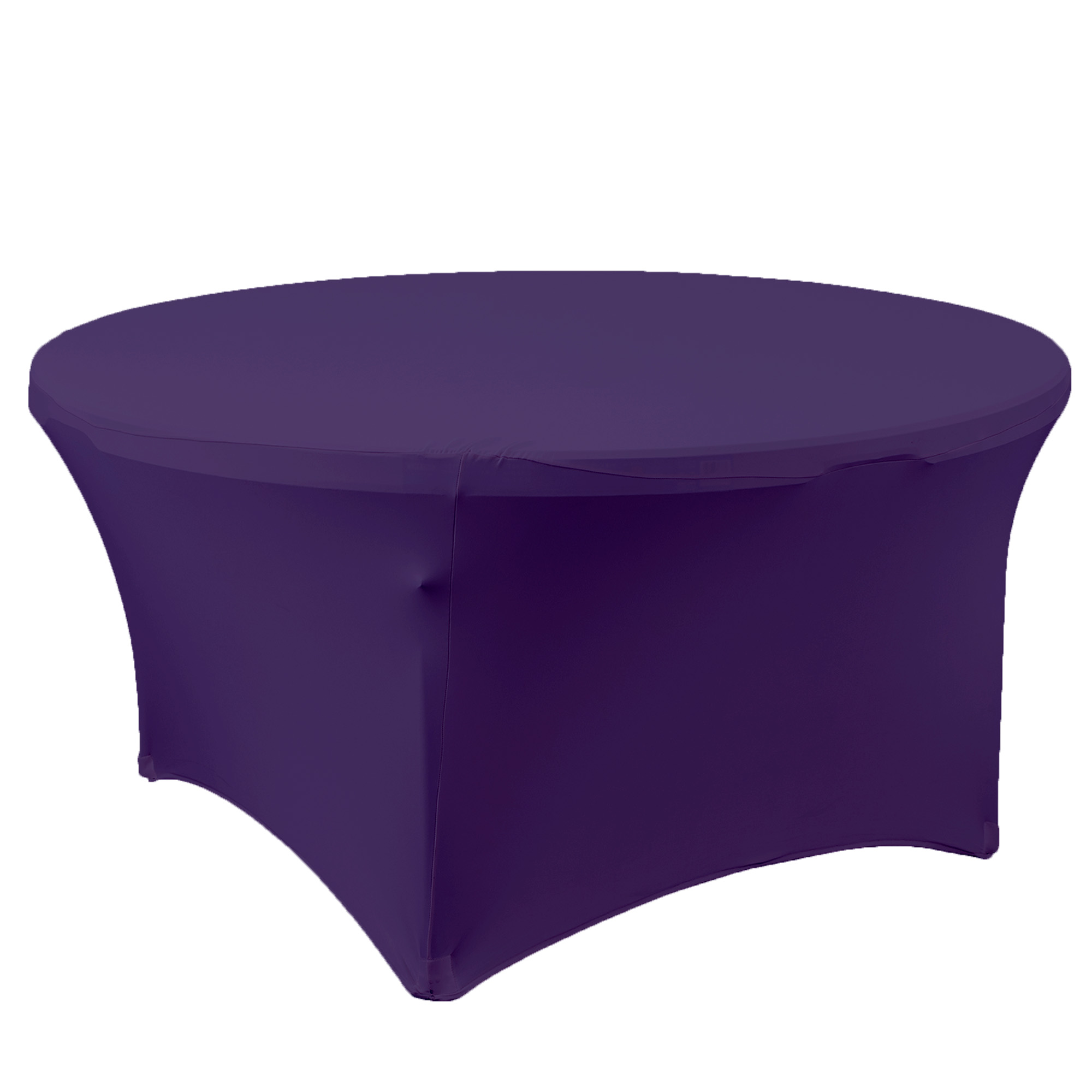Spandex Round Table Cover 60" - Purple