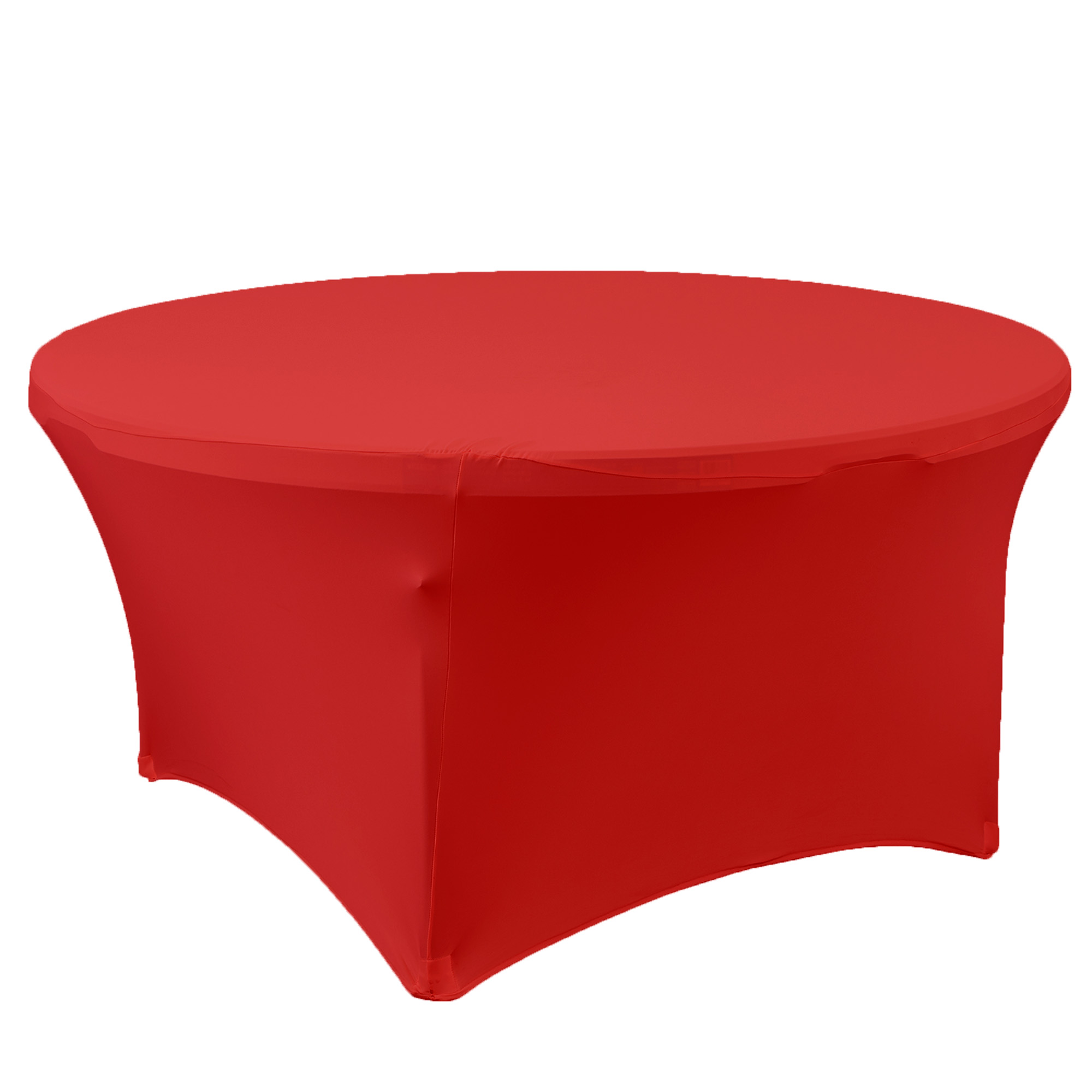 Spandex Round Table Cover 60" - Red