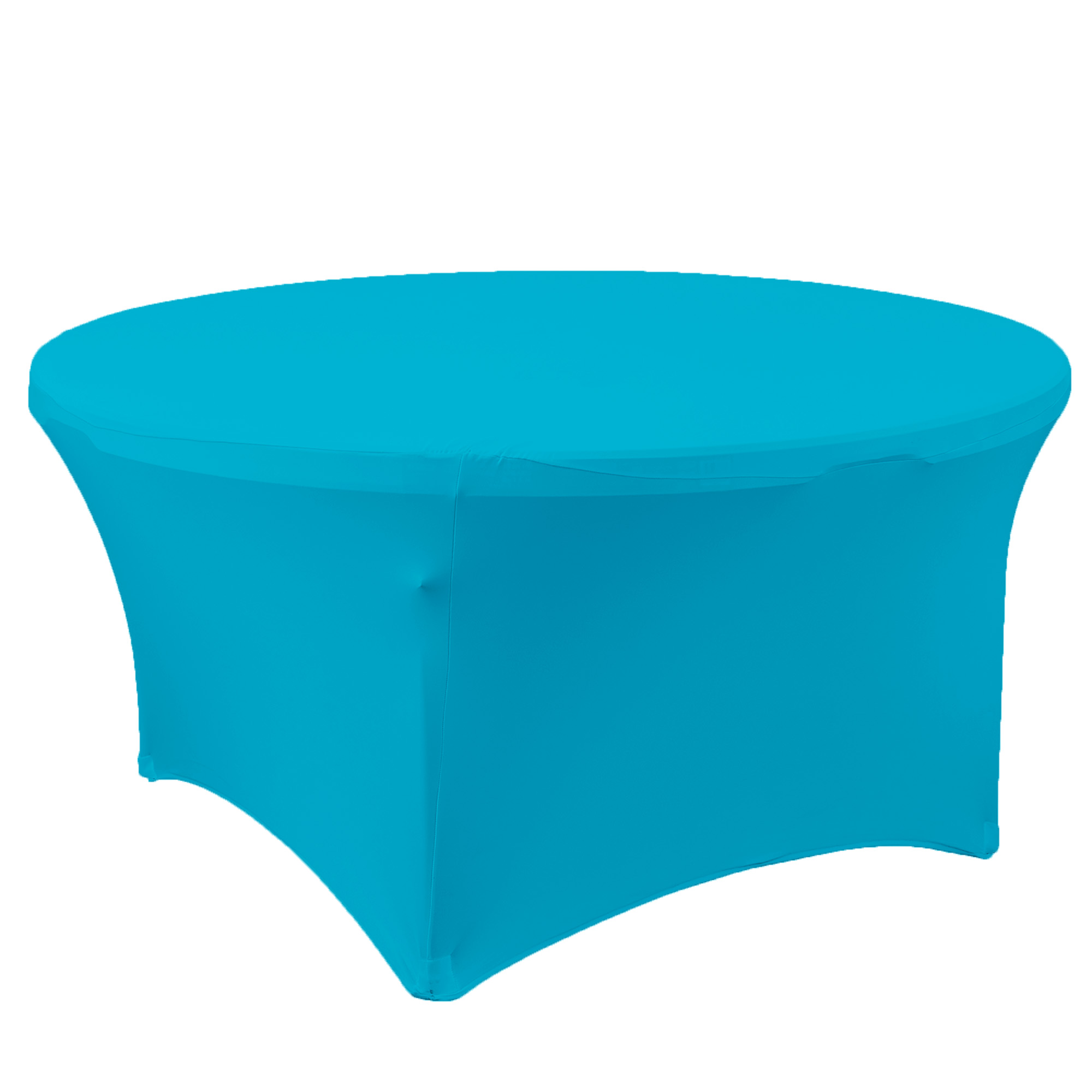 Spandex Round Table Cover 60" - Modern Blue