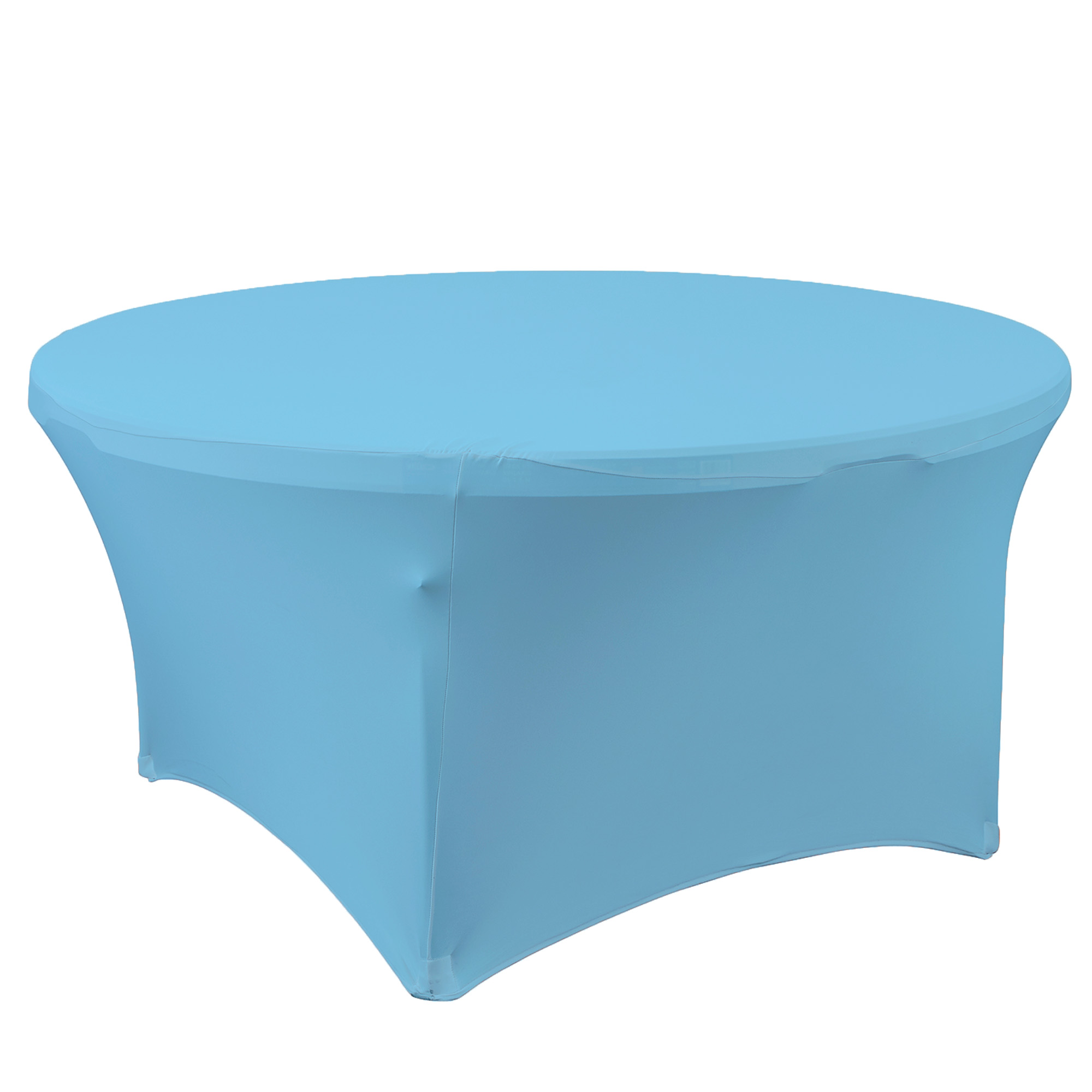 Spandex Round Table Cover 72" - Blue