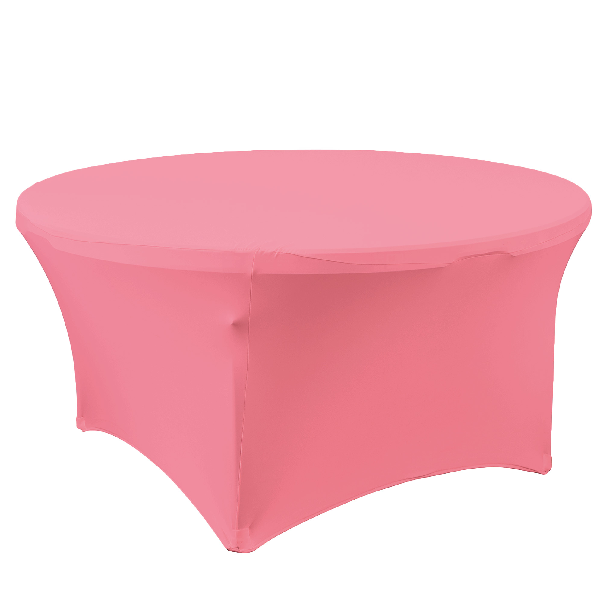 Spandex Round Table Cover 72" - Pink