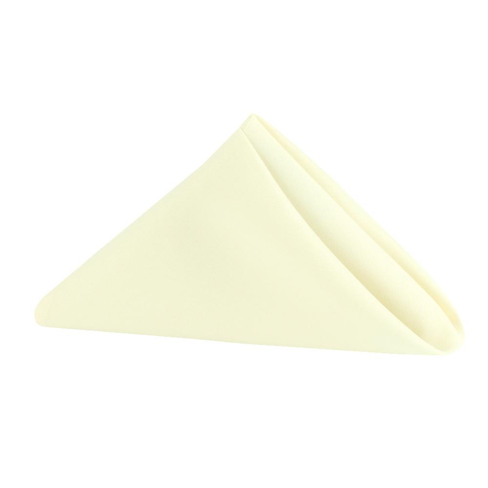 Polyester Napkins 17" 6pc/pack - Ivory