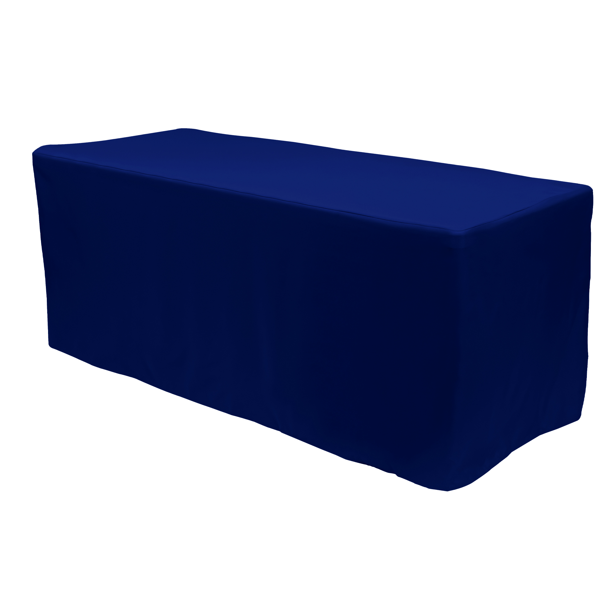 Fitted Polyester Rectangular Table Cover 8ft - Royal Blue