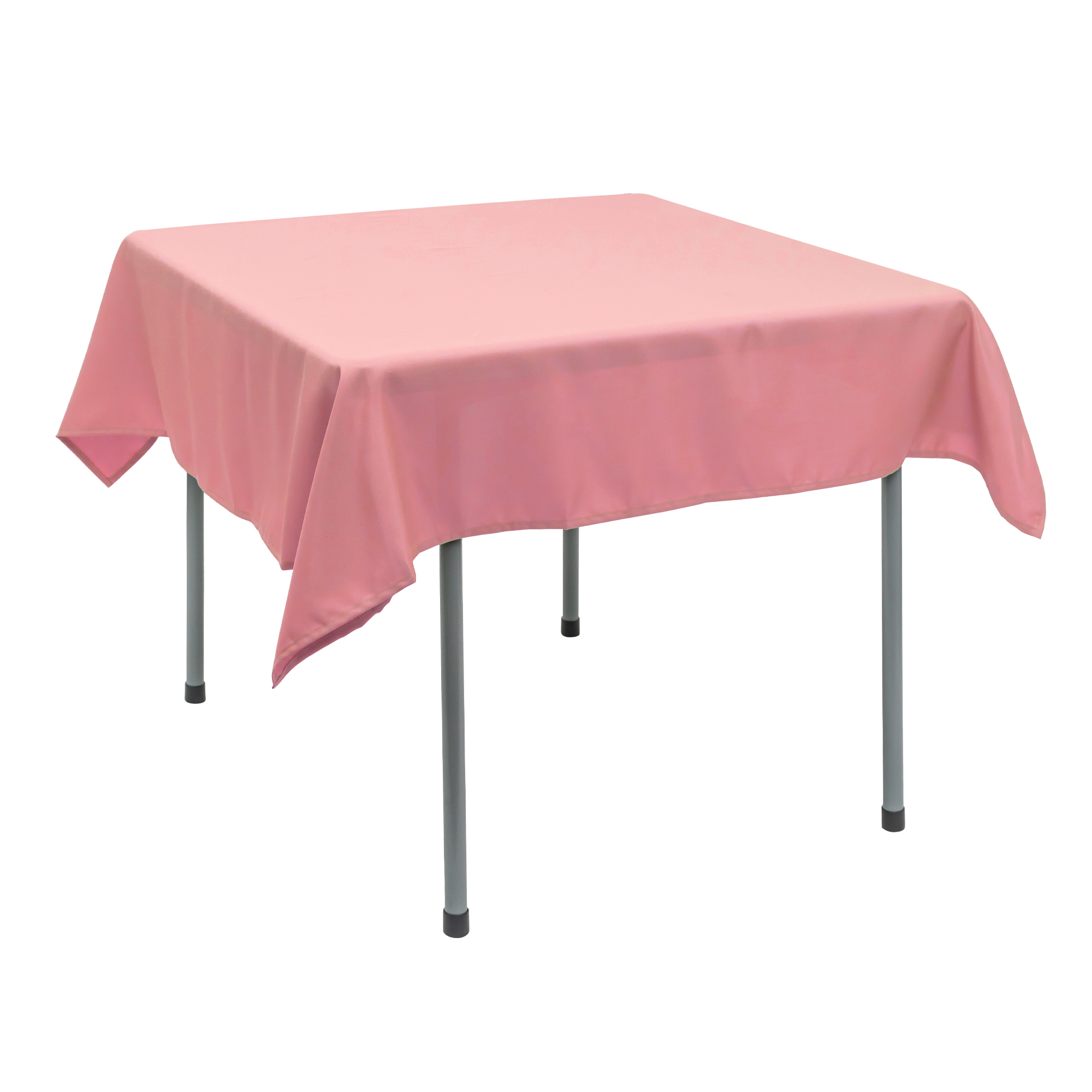 Polyester Square Table Cover 54" - Pink
