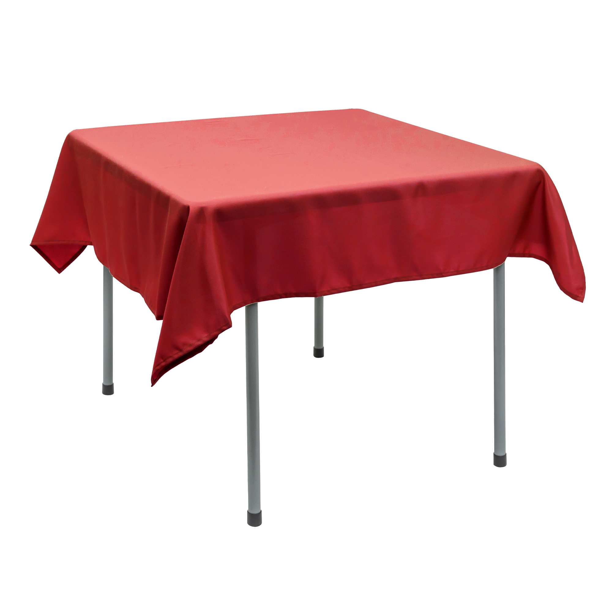 Polyester Square Table Cover 54" - Red