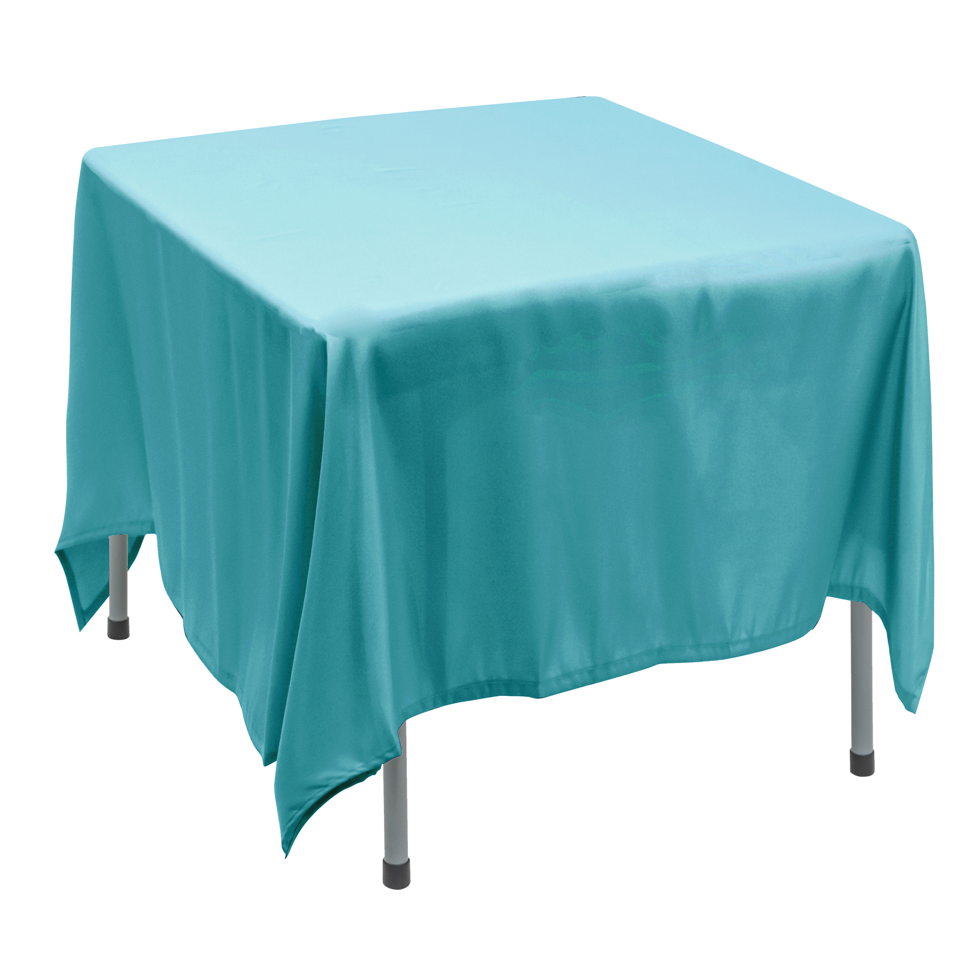 Polyester Square Table Cover 90" - Blue