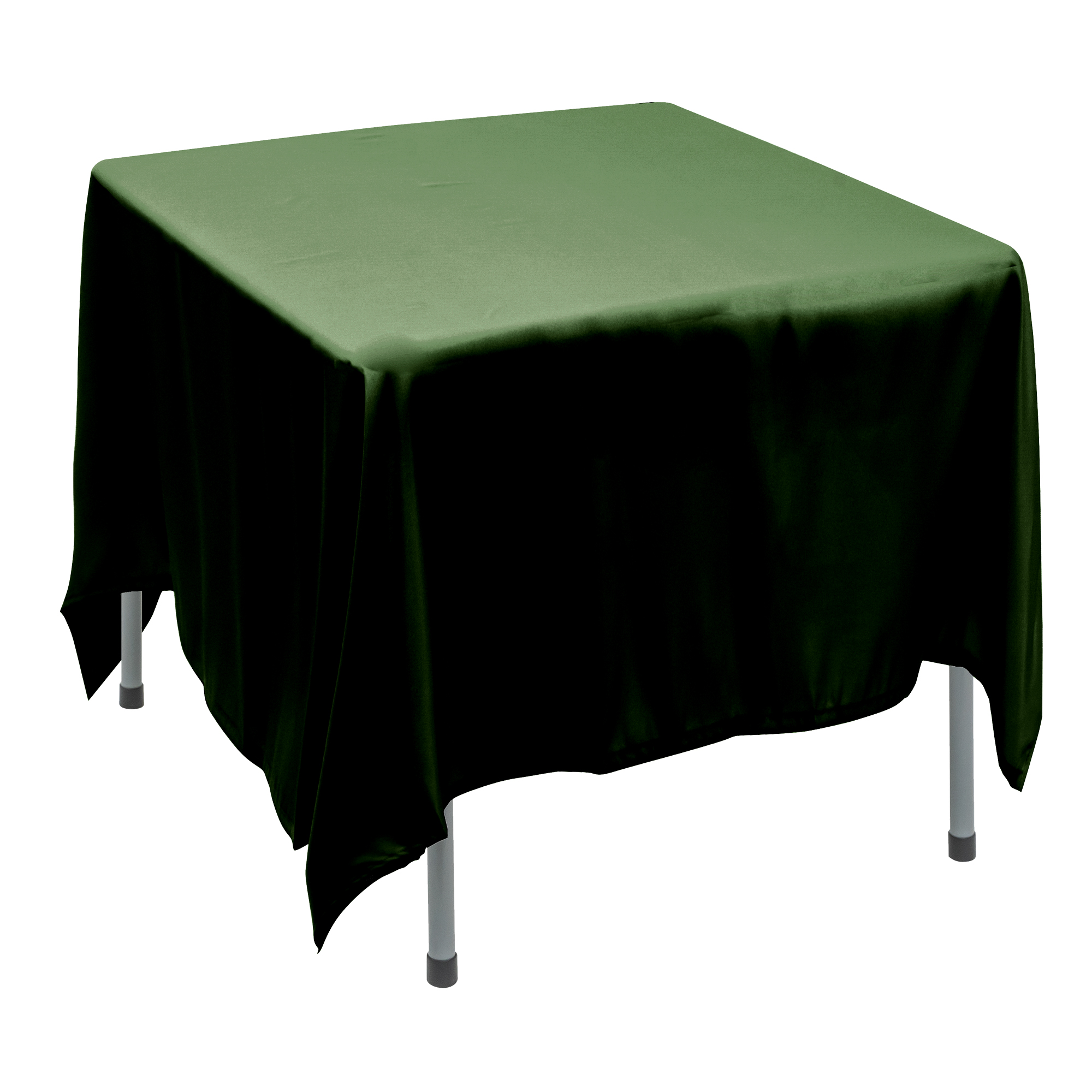 Polyester Square Table Cover 90" - Forest Green