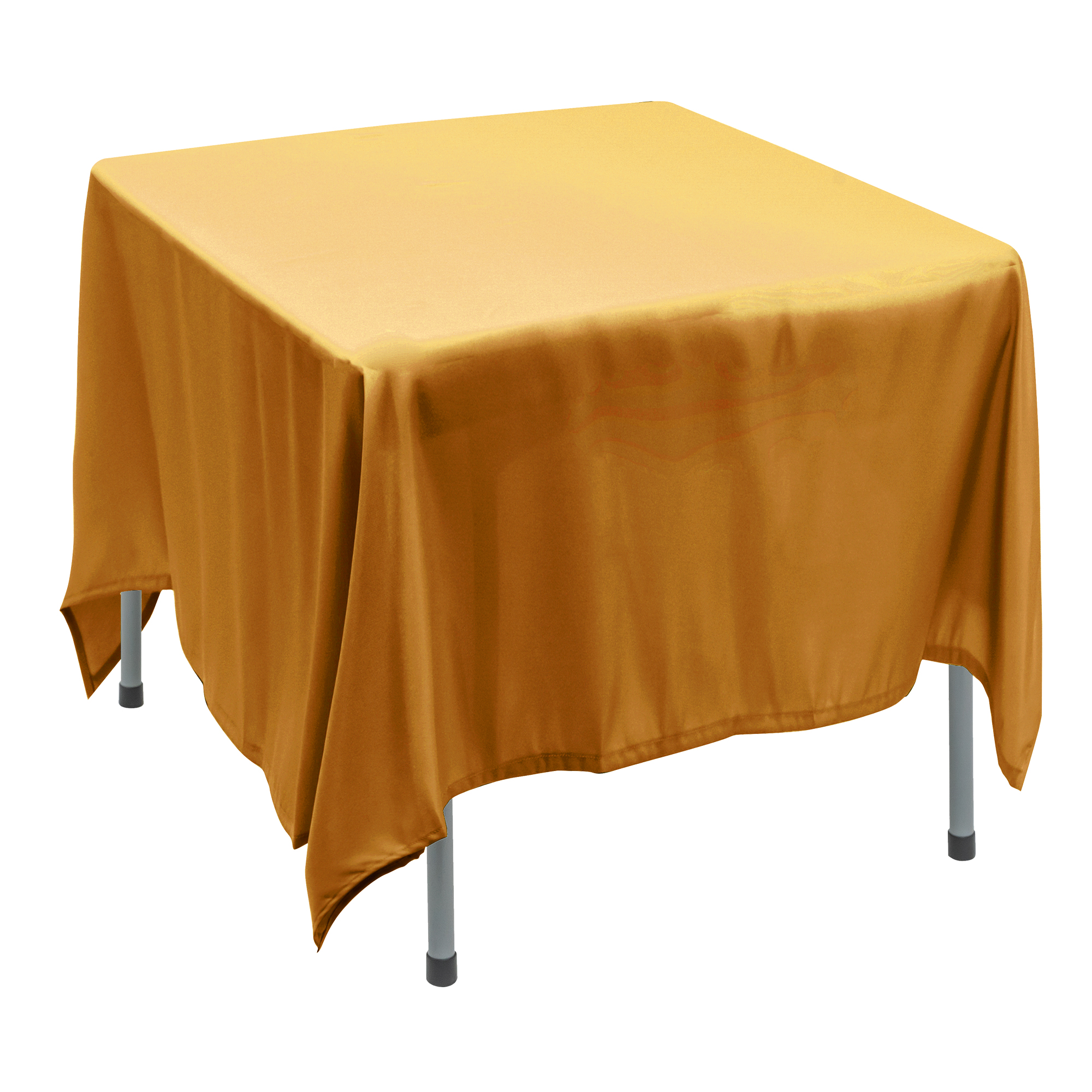 Polyester Square Table Cover 90" - Gold