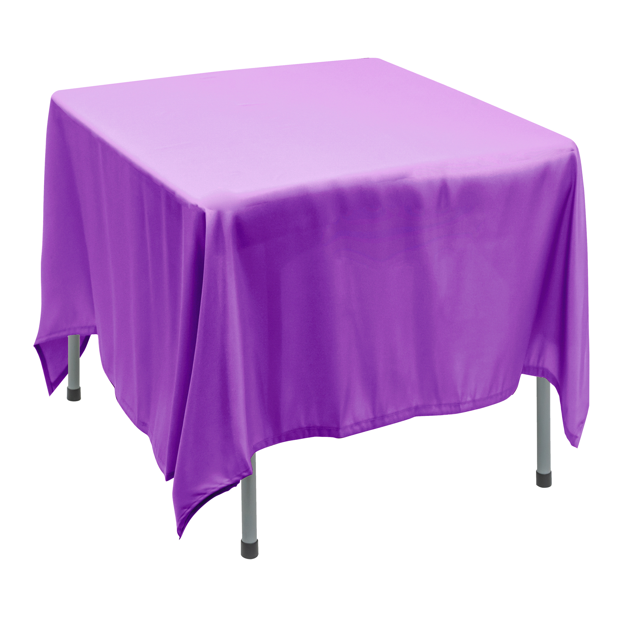 Polyester Square Table Cover 90" - Lavender