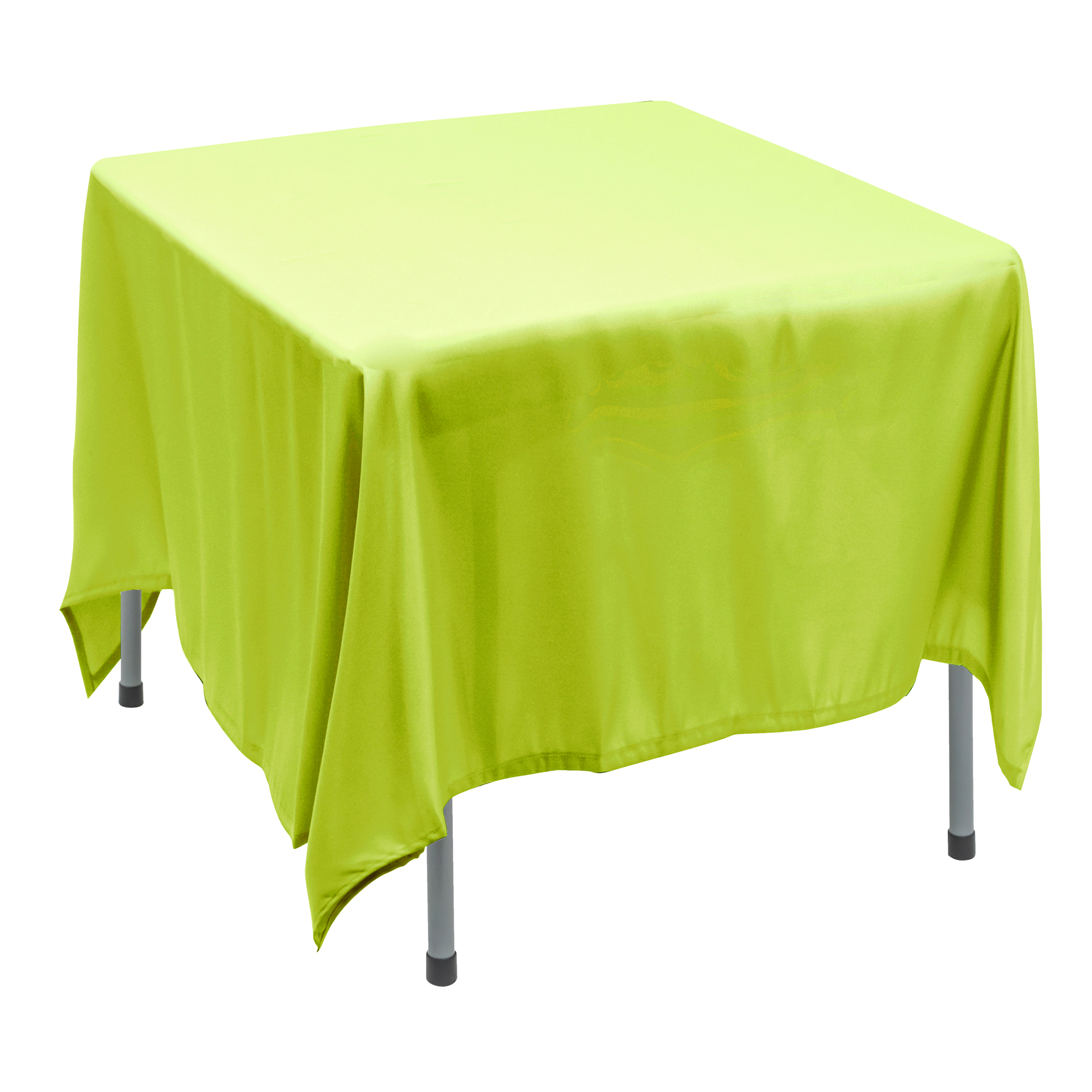Polyester Square Table Cover 90" - Lime Green