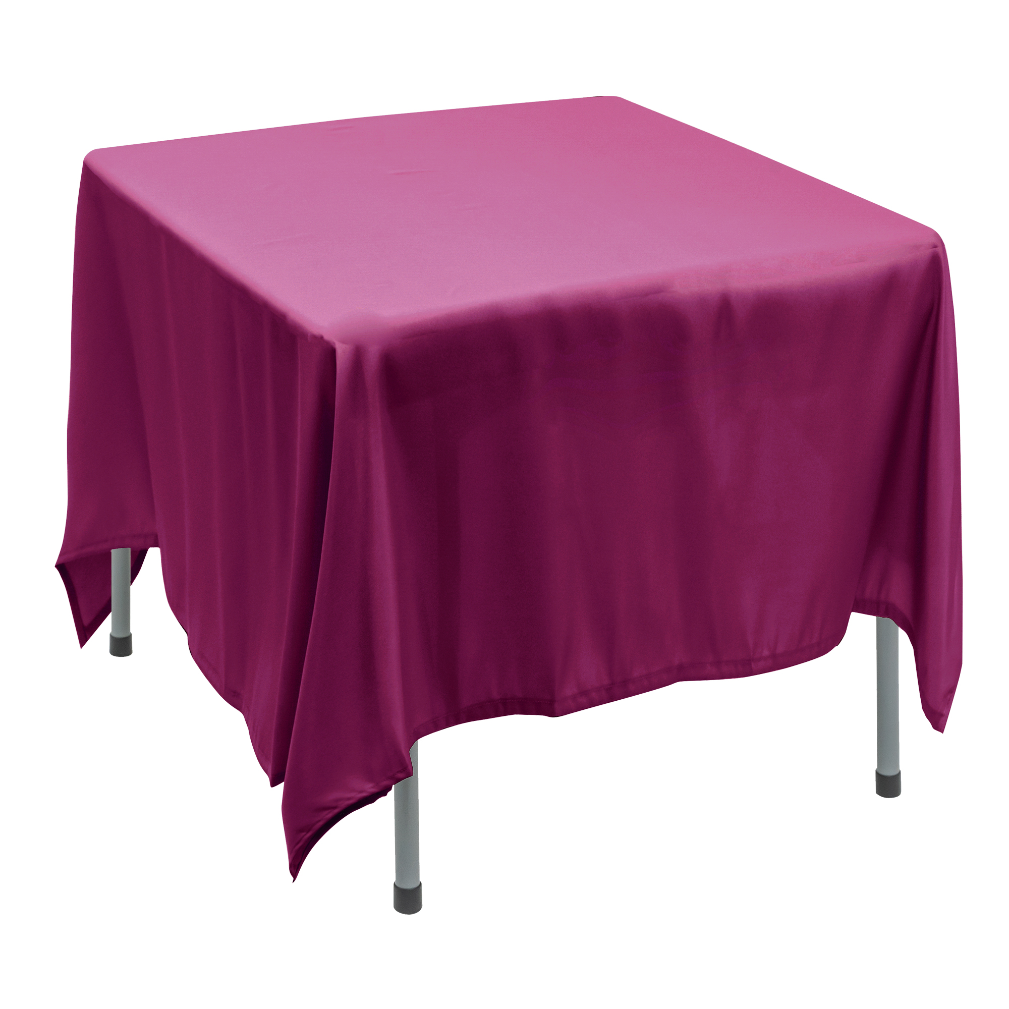 Polyester Square Table Cover 90" - Magenta