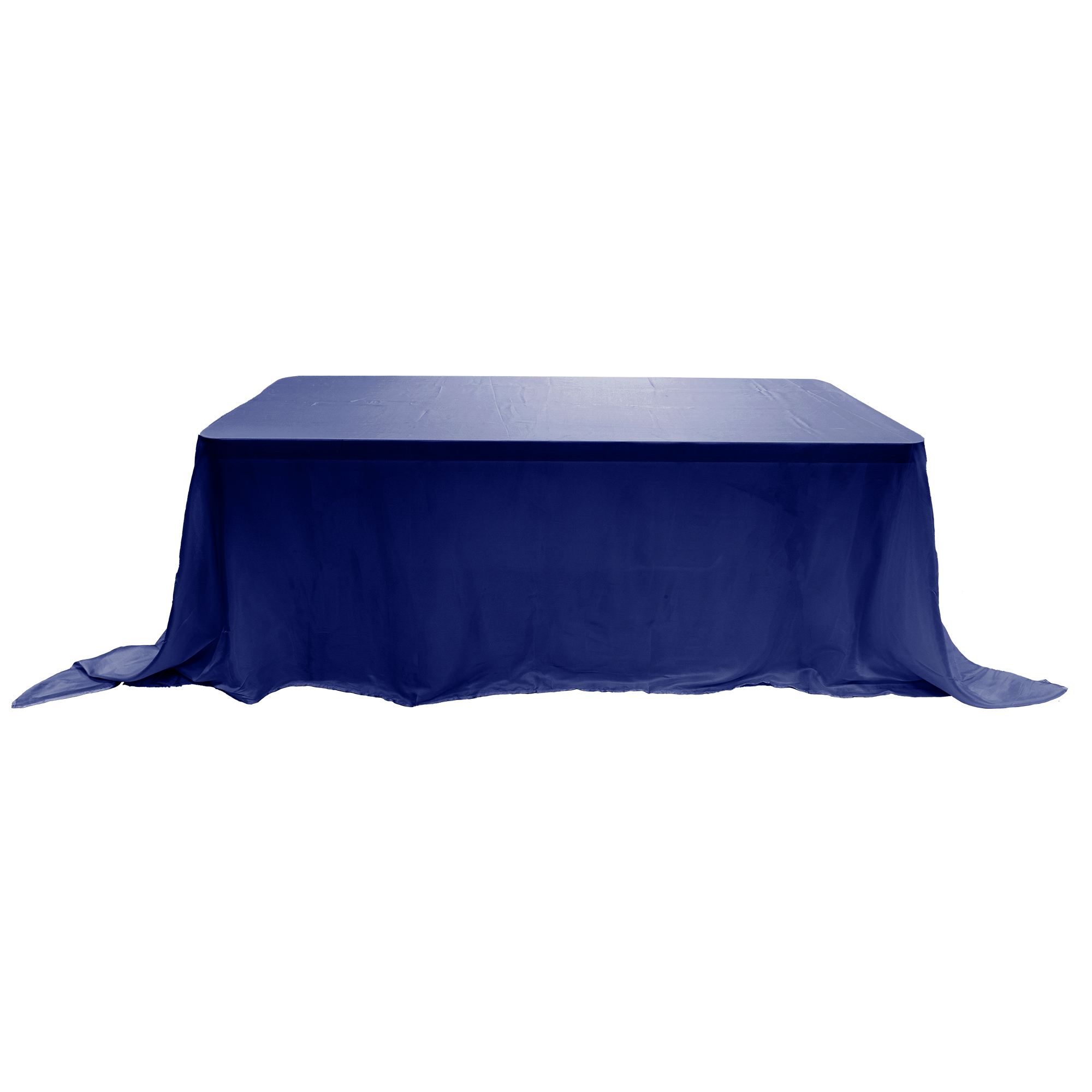 Satin Table Cover 90" x 132" - Royal Blue