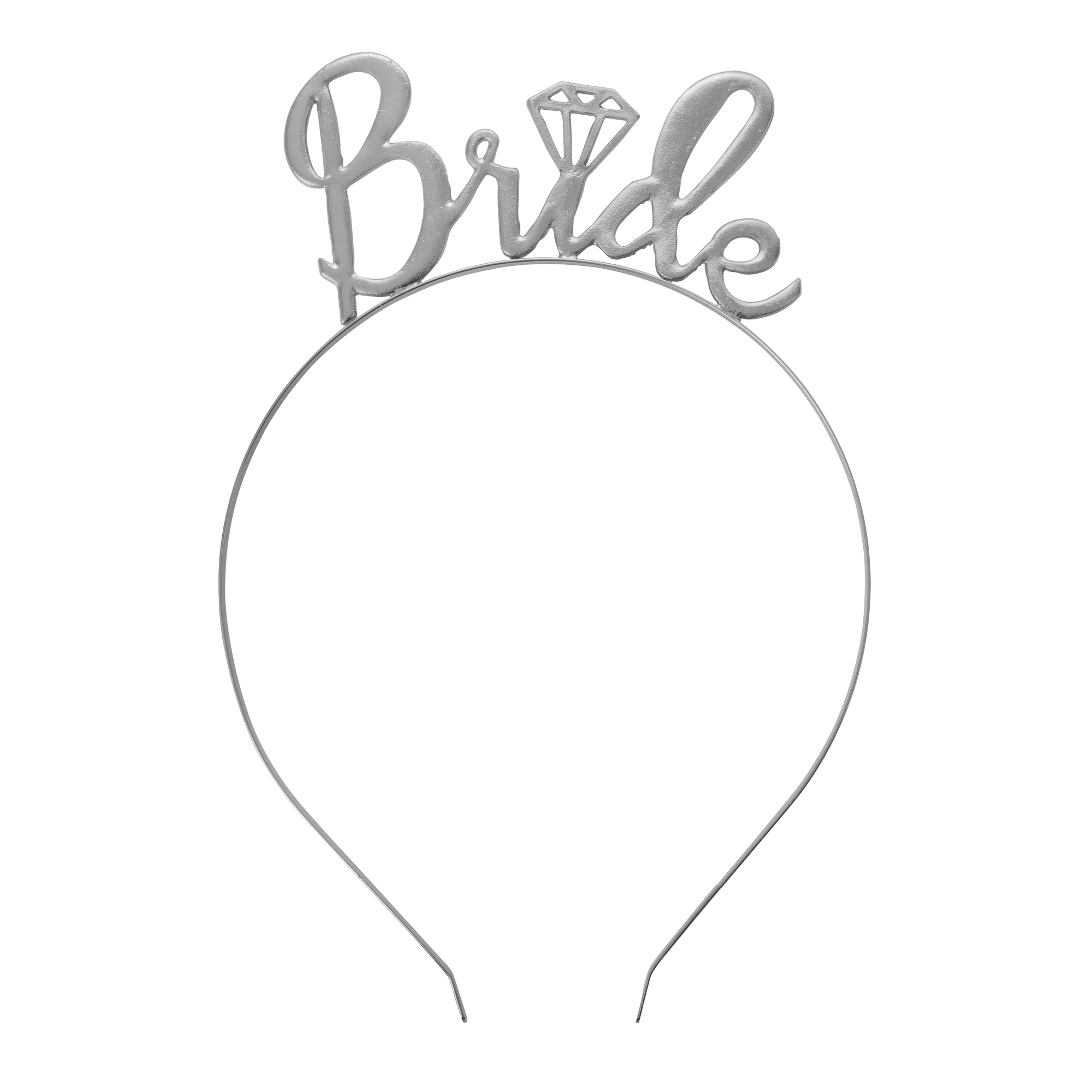 Headband "Bride" 2" - Silver