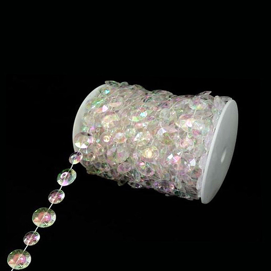 Crystal Beads in a roll, Large & Small round 66ft
