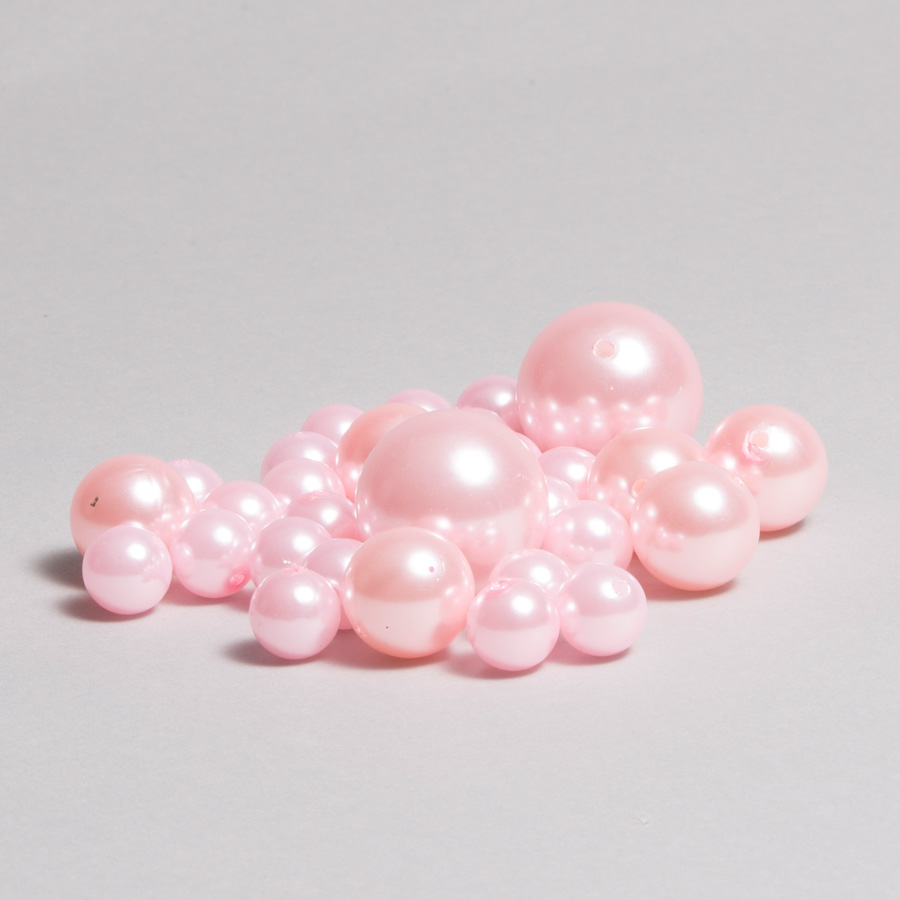 Assorted Sizes Pearls - Pink