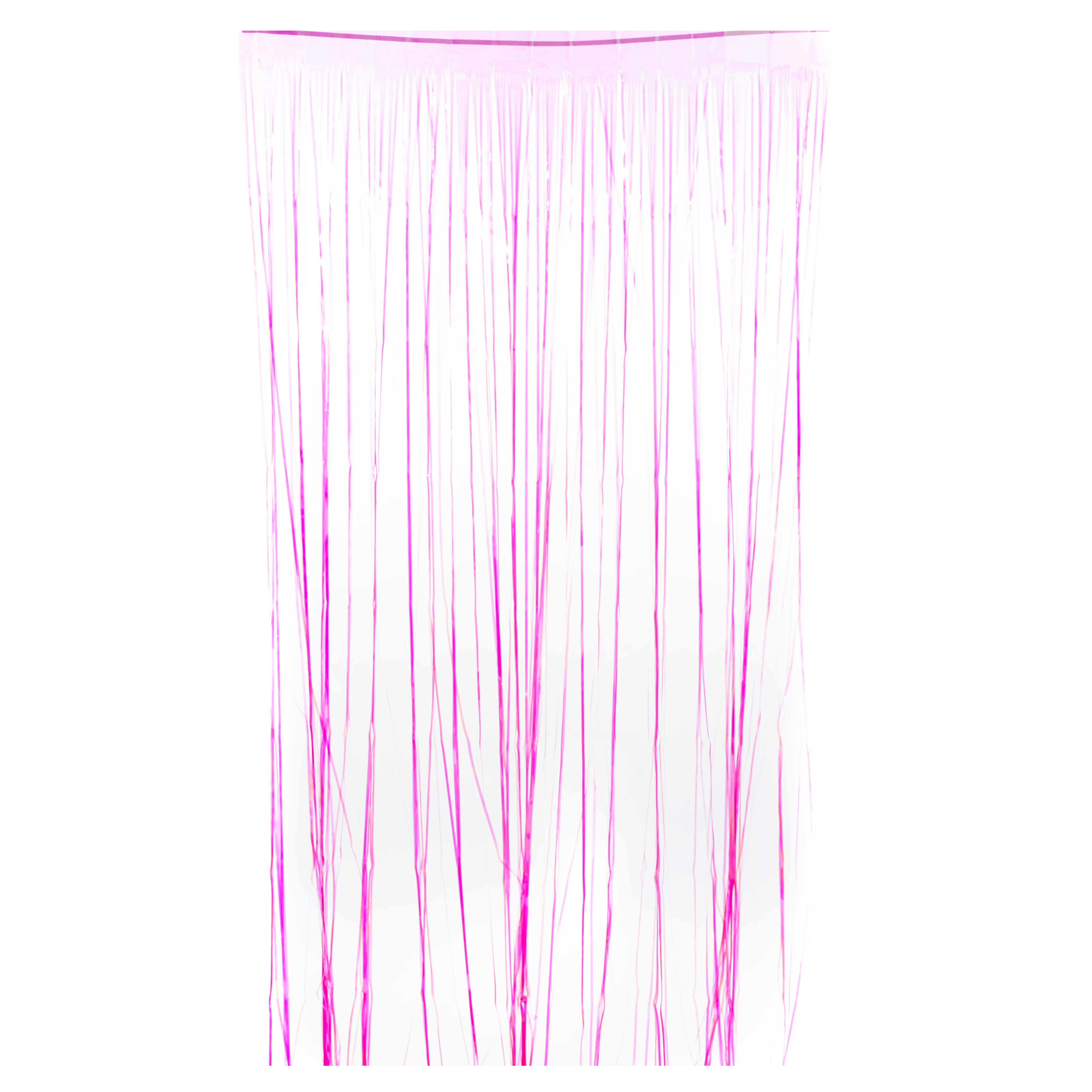 Iridescent Fringe Curtain 96" - Fuchsia