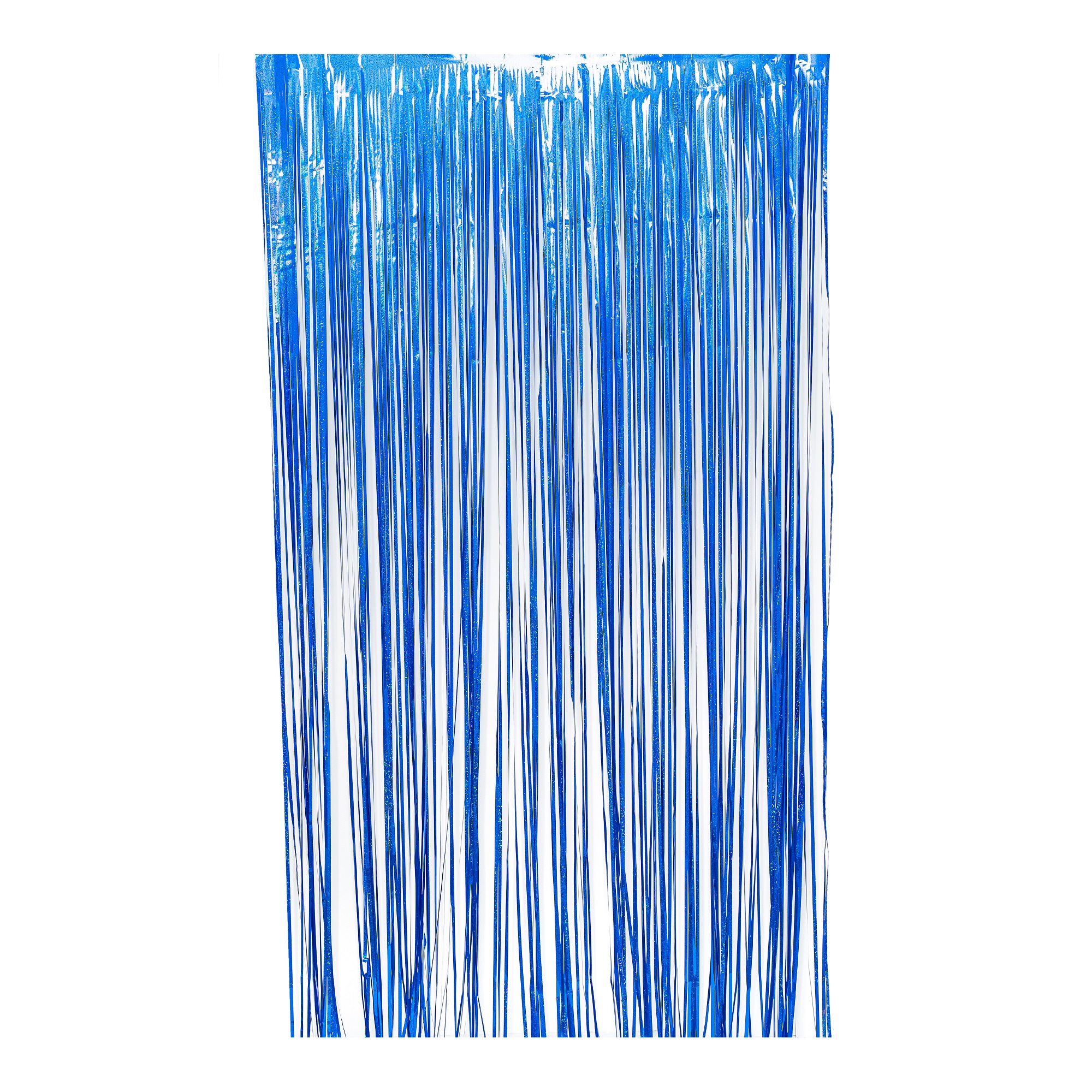 Sparkle Metallic Foil Fringe Curtain 96" - Royal Blue