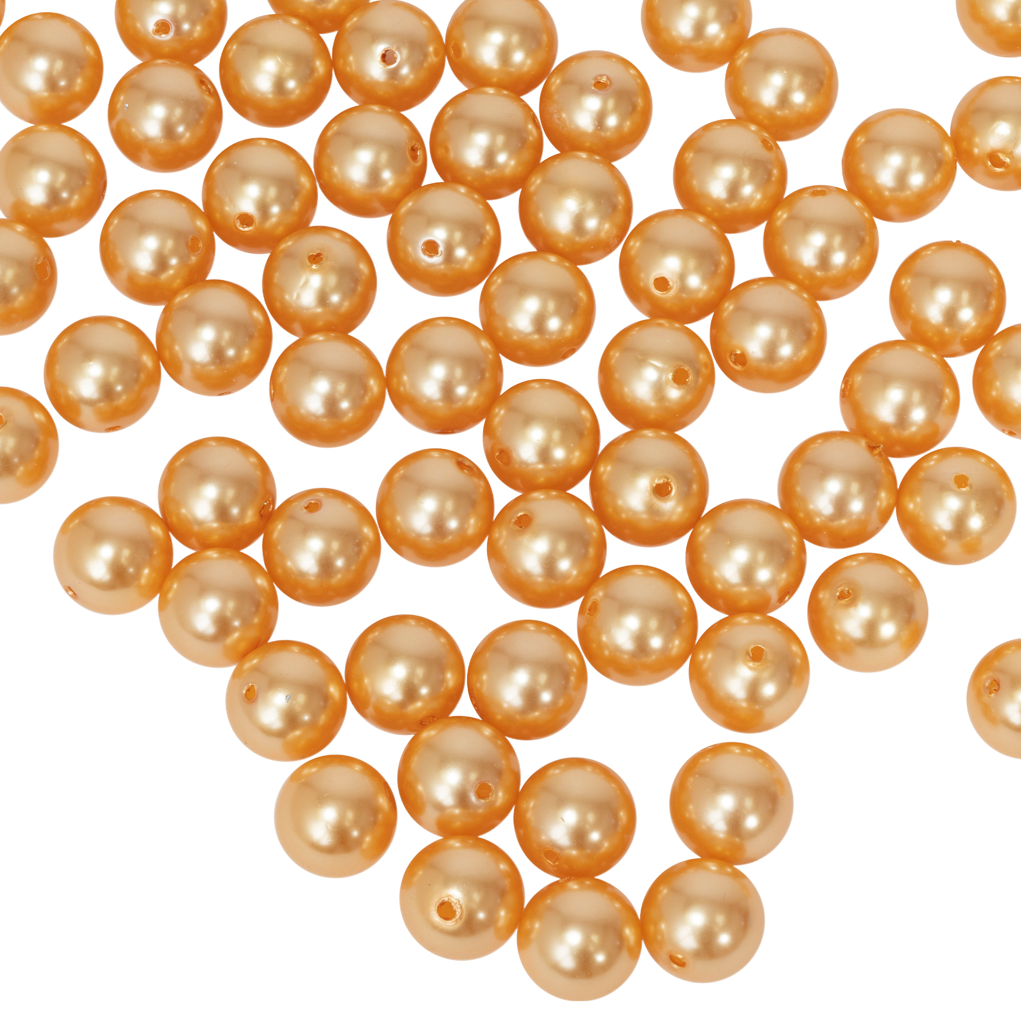 20mm Craft Pearl Beads With Hole 454g/Bag - Gold