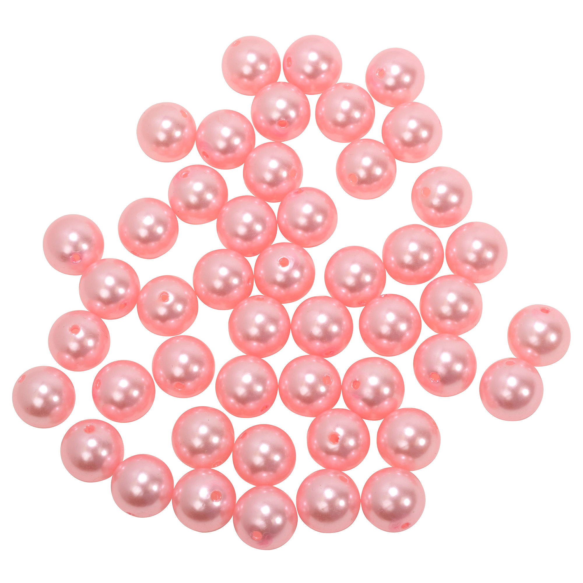 20mm Craft Pearl Beads With Hole 454g/Bag - Pink