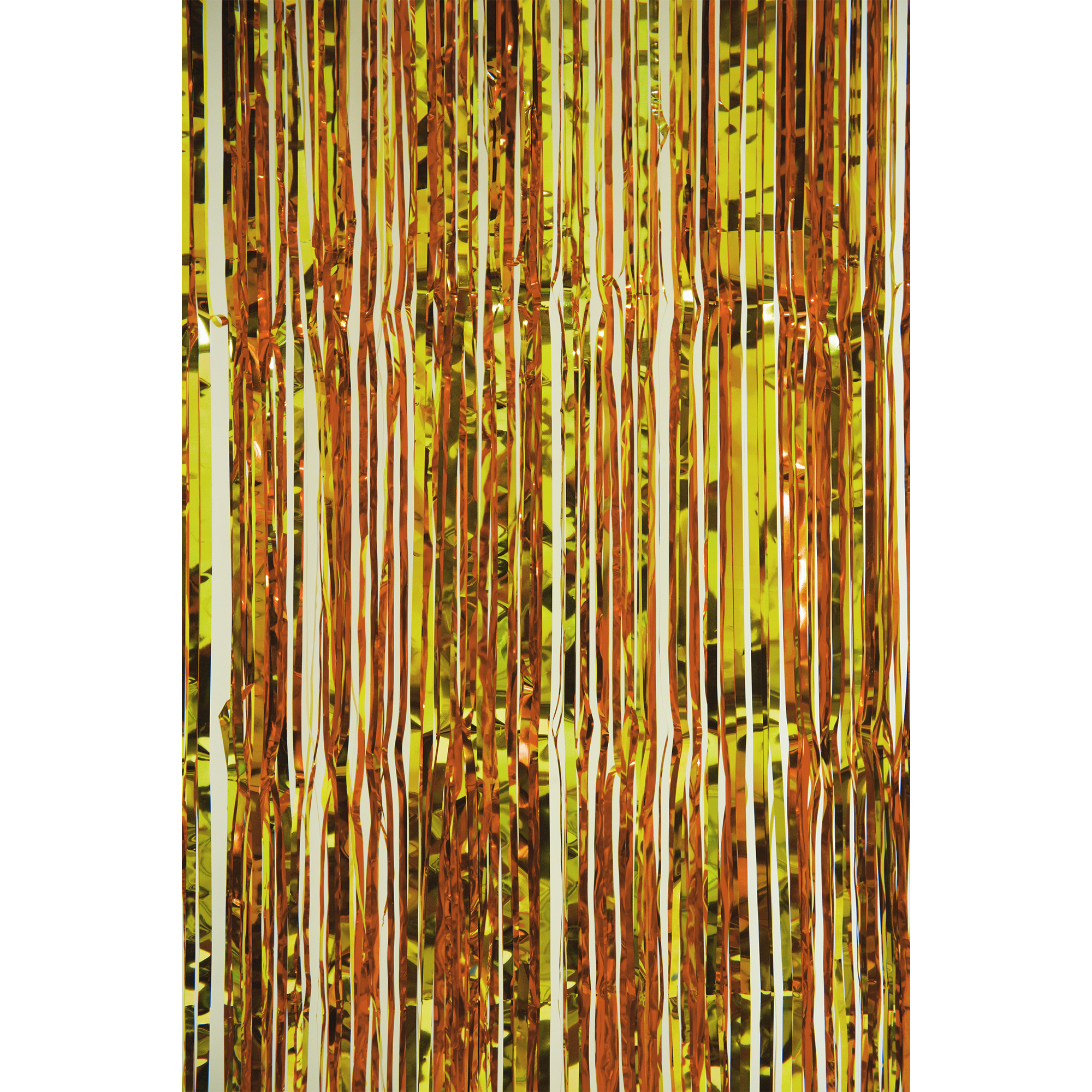 Value Metallic Foil Fringe Curtain 96" - Gold