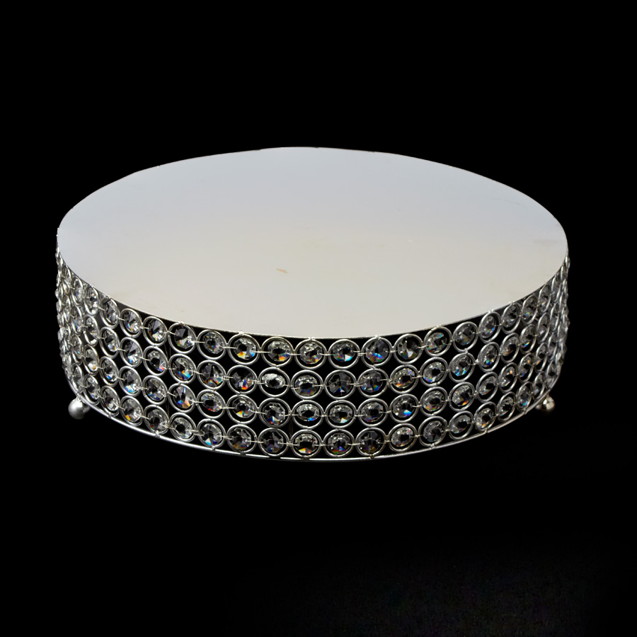 Crystal Round Cake Stand 13¾"