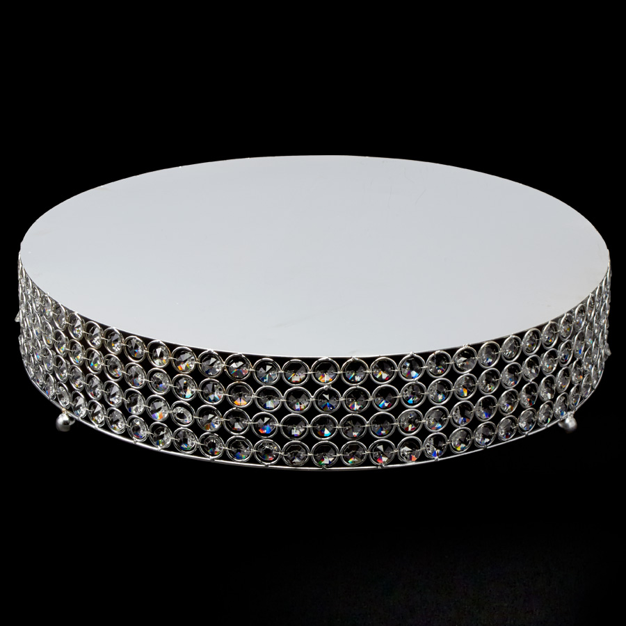 Crystal Round Cake Stand 18"