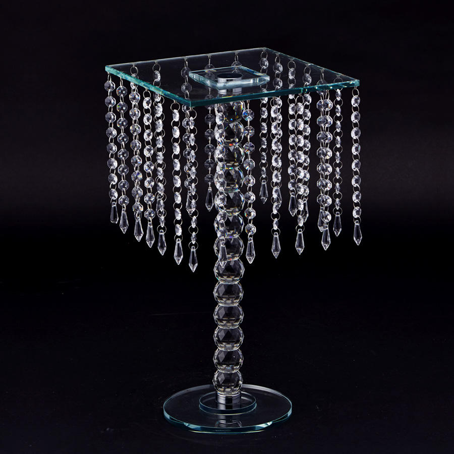 Chandelier Real Glass Crystal Cake Stands Cascading 18½"