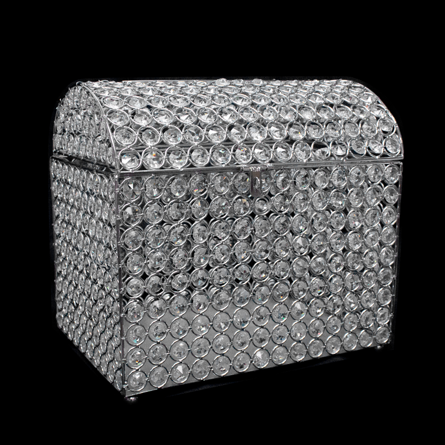 Crystal Money Box - Silver