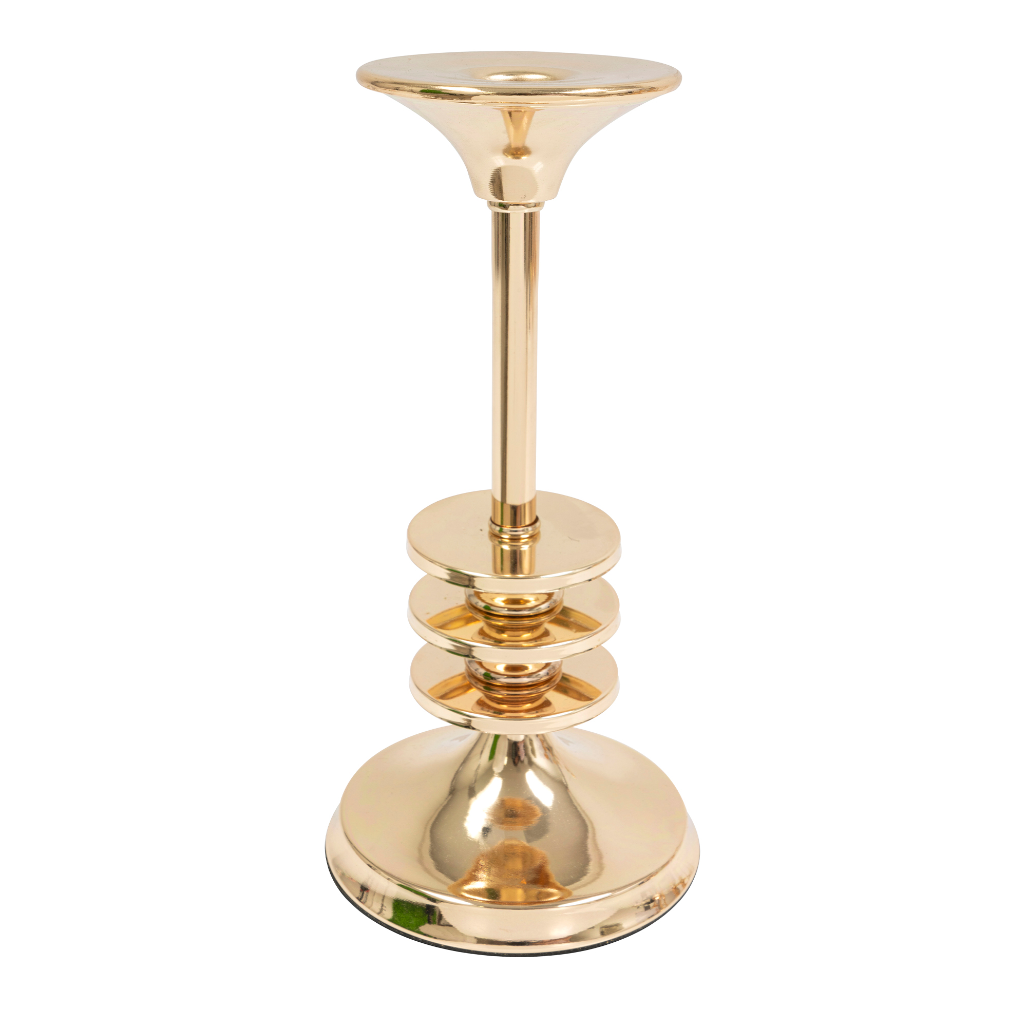 Metal Taper Candle Holder 9½" - Gold